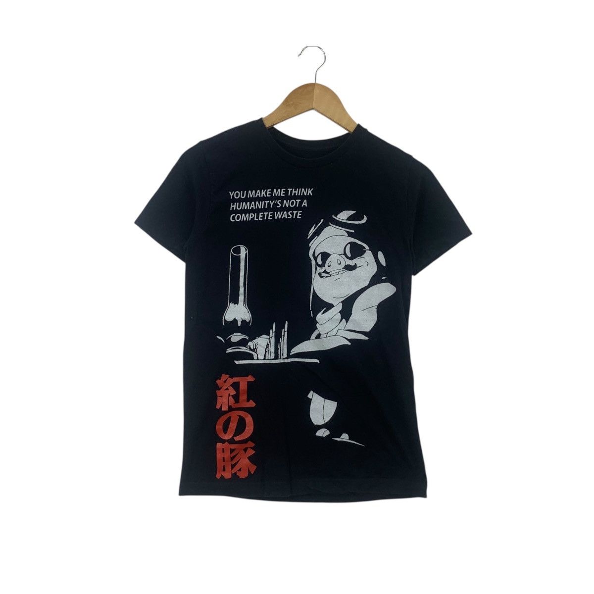 Anime PORCO ROSSO ANIME Studio Ghibli Hayao Miyazaki Tee Shirt Size XS / US 0-2 / IT 36-38 - 1 Thumbnail
