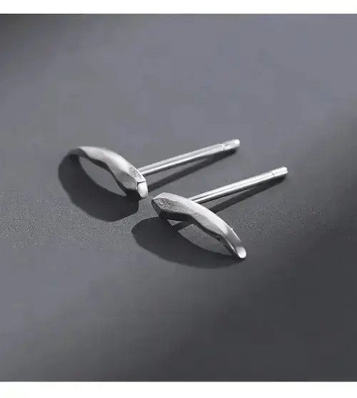 Other × Sterling Silver 925 Silver Plated Small Mini Stud Earrings for Men Women Size ONE SIZE - 2 Thumbnail