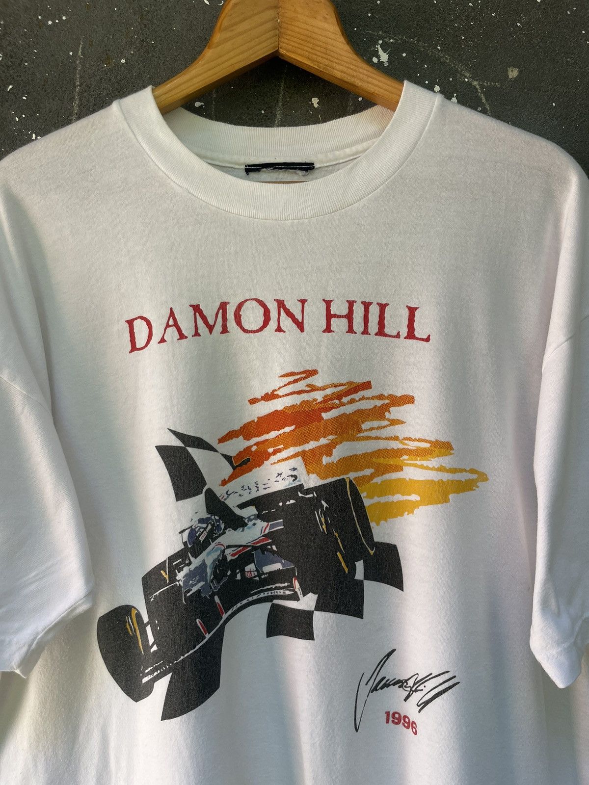 Formula 1 Vintage Damon Hill 1996 World Tour Formula 1 T-Shirt RARE Size US XL / EU 56 / 4 - 4 Thumbnail