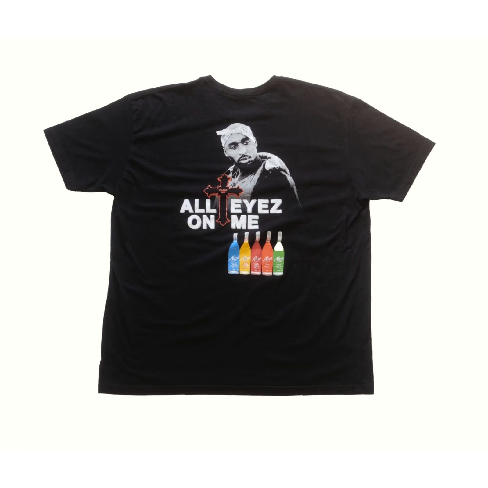 Vintage VINTAGE 2PAC ALL EYEZ ON ME ALIZE LIQUOR VTG 90s Y2K BLACK RAP T SHIRT MENs SZ XL Size US XL / EU 56 / 4 - 3 Thumbnail