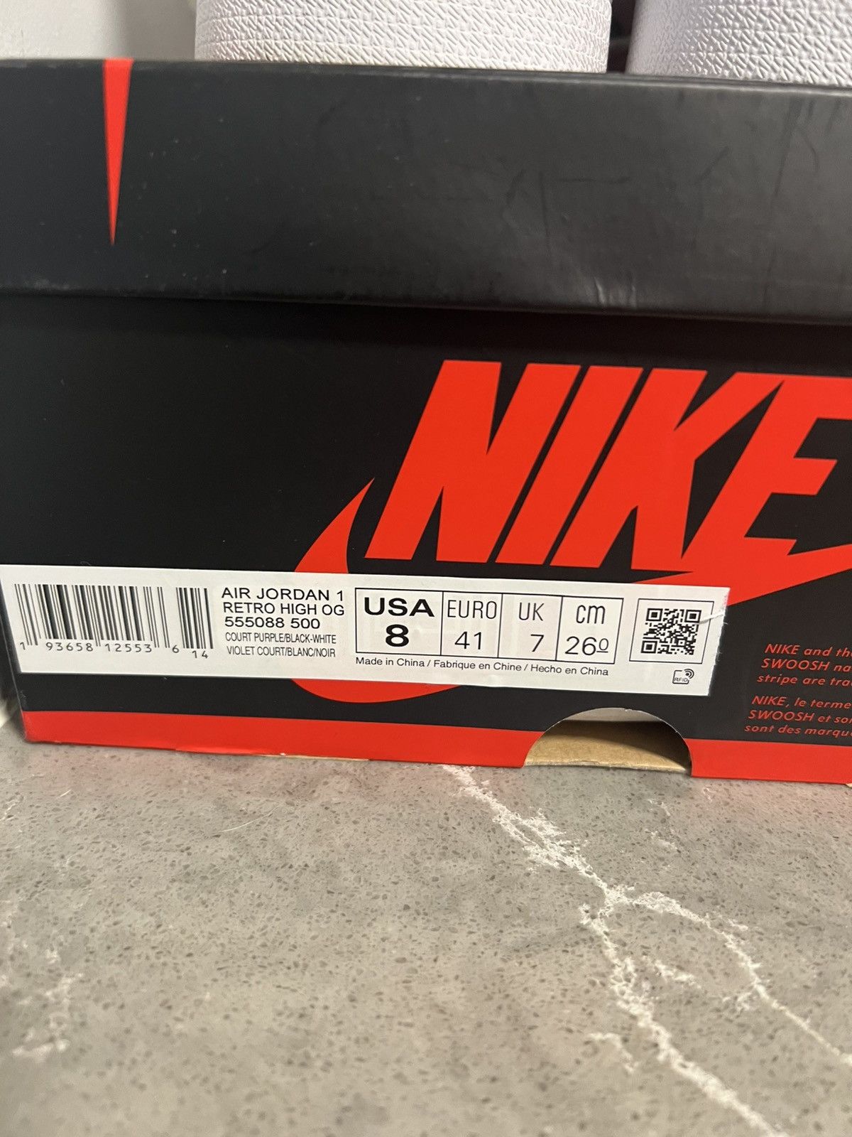 Jordan Brand Jordan 1 Court Purple. Size US 8 / EU 41 - 6 Thumbnail