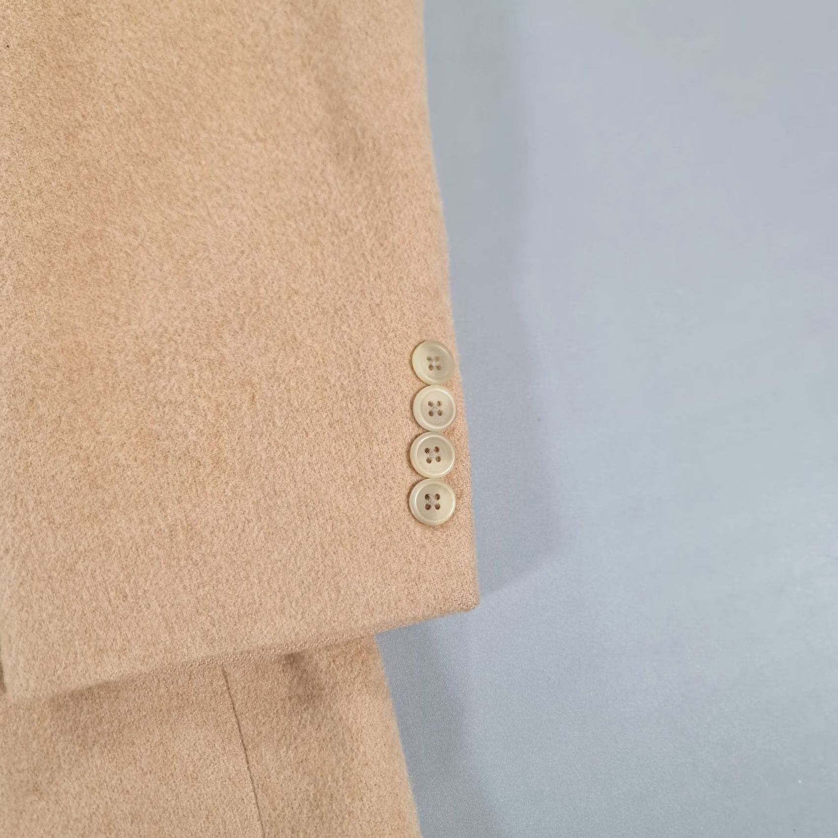 Ralph Lauren VINTAGE Ralph Lauren Mens Blazer Beige Camel Hair Sports Coat Jacket 44 R Size 44R - 6 Thumbnail