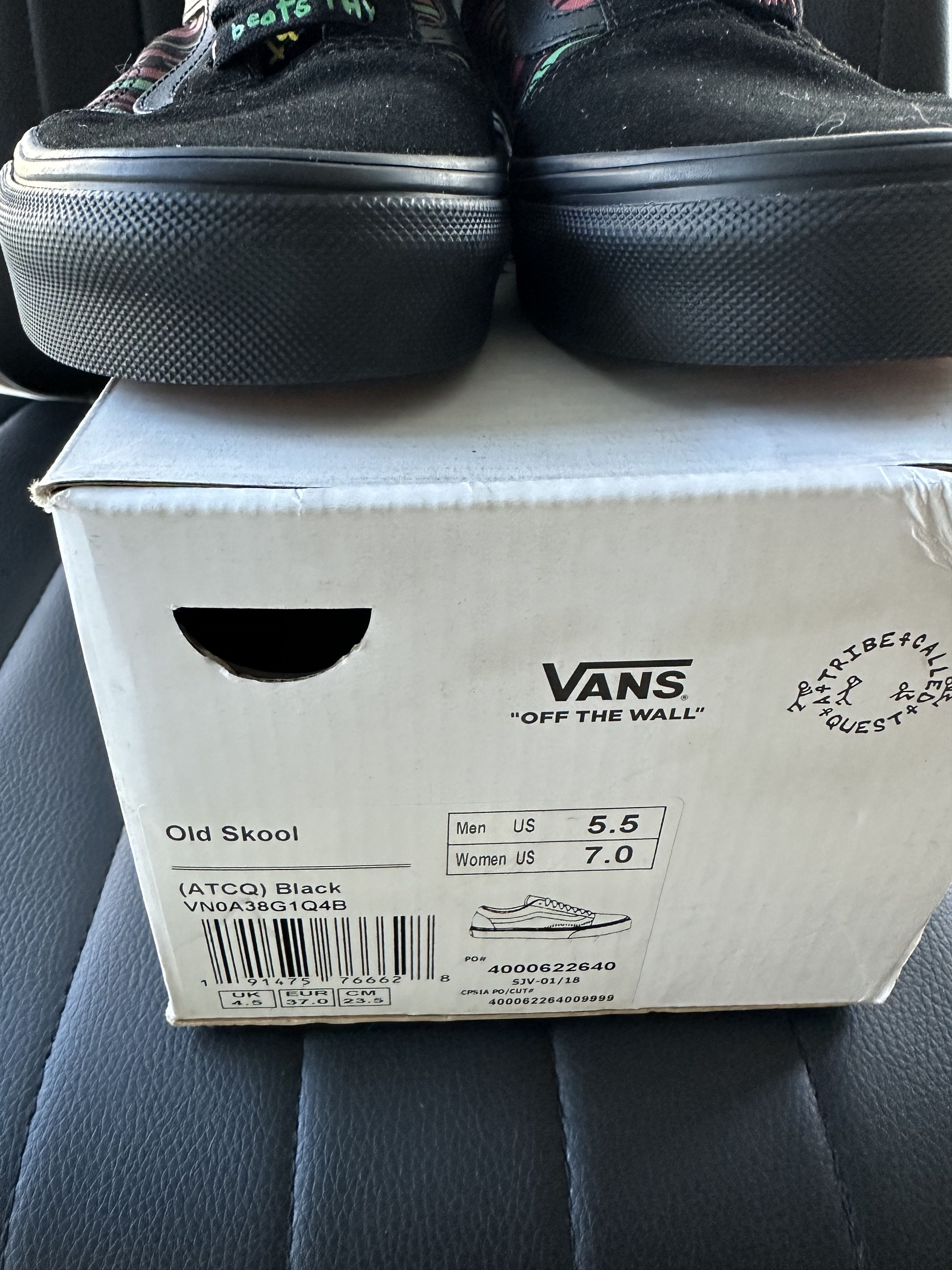 Vans VANS X A TRIBE CALLED QUEST BLACK DS Size US 5.5 / EU 38 - 4 Thumbnail