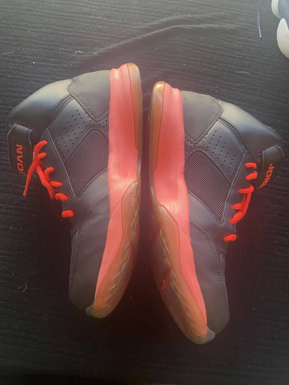 Jordan Brand Jordan BCT Mid 2 Black Red Infrared Shoes 11.5 616362-023 Size US 11.5 / EU 44-45 - 4 Thumbnail