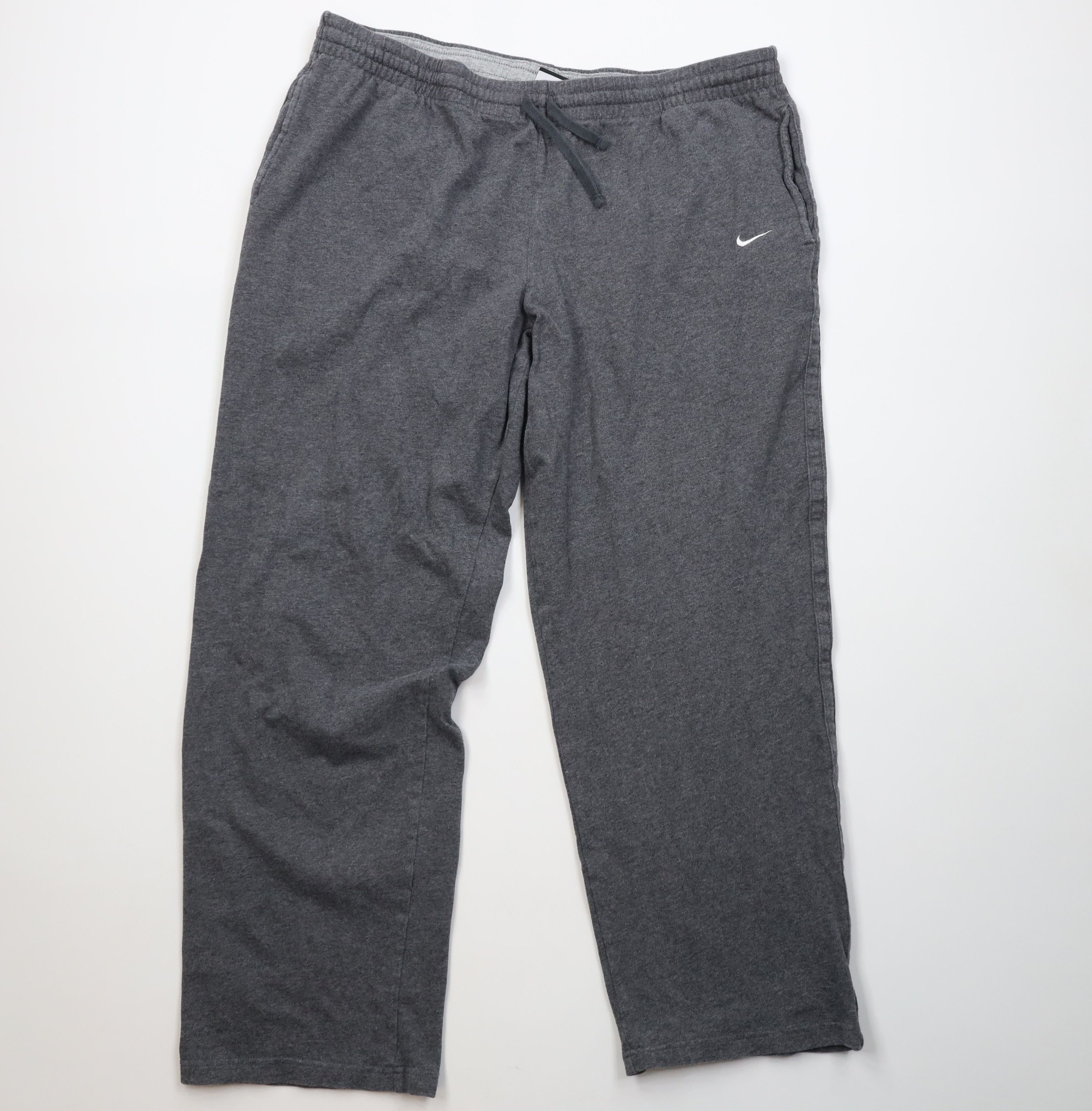 Nike Vintage Y2K Nike Scott Mini Swoosh Wide Leg Sweatpants Gray Size US 38 / EU 54 - 1 Thumbnail