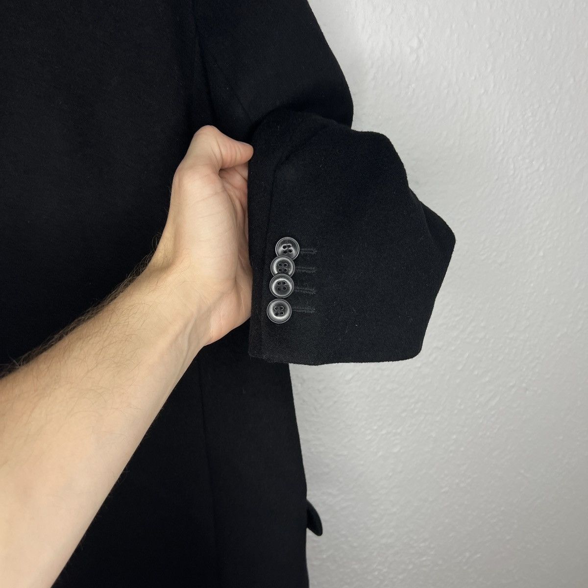 Designer × Hugo Boss Hugo Boss Wool Cashmere Long Coat Outerwear Jacket Size US L / EU 52-54 / 3 - 8 Thumbnail