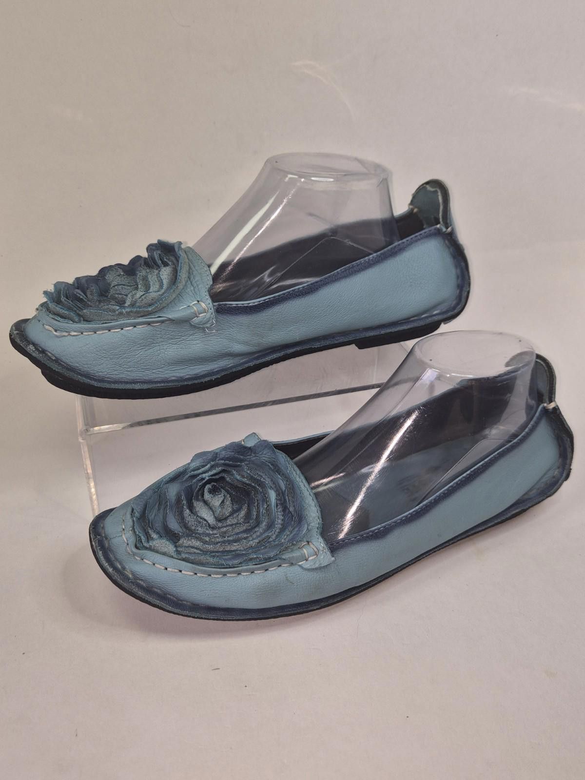 Other L'ARTISTE Dezi Blue Flats Floral Slip On 3D Flower Sz 9.5 Size US 9.5 / IT 39.5 - 1 Thumbnail