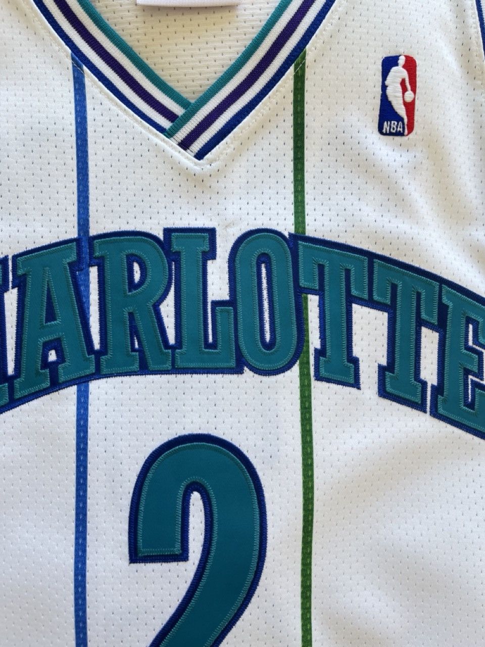 Maillot NBA Charlotte Hornets Larry Johnson - Mitchell & Ness - Taille Large