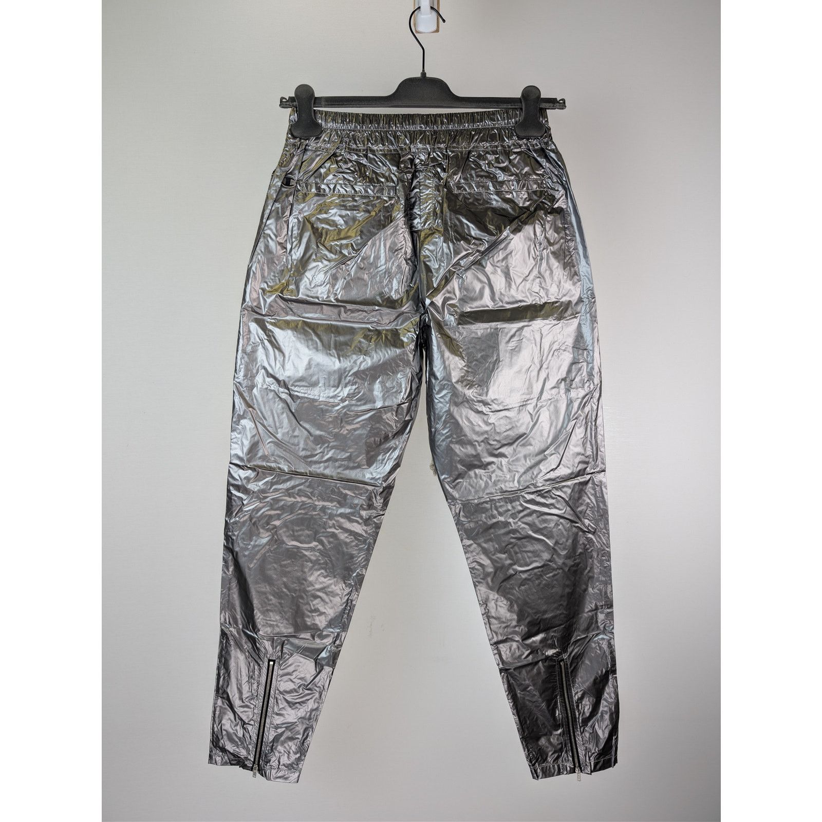 Champion × Rick Owens o1rshd1 Nylon-Coated Polyester Metallic Trousers in Silver Size US 32 / EU 48 - 10 Thumbnail