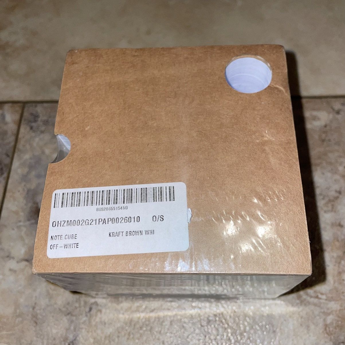 Off-White OFF-WHITE Meteor Note Cube Kraft Brown/White Size ONE SIZE - 7 Thumbnail