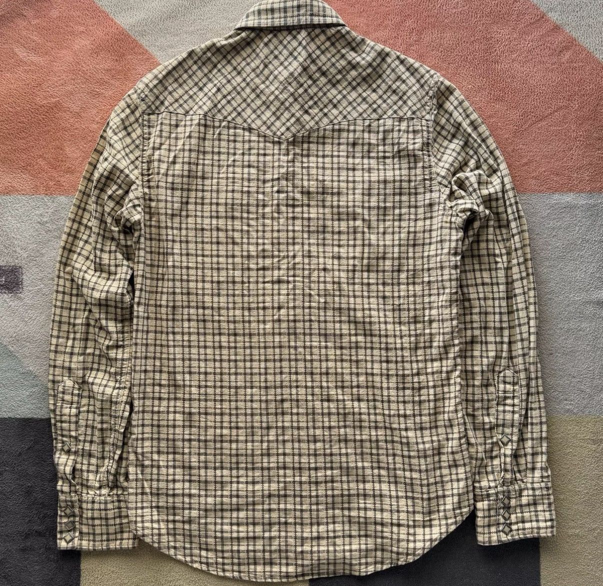 RRL Ralph Lauren Ralph Lauren Double RL RRL Plaid Western Shirt K22 Size US S / EU 44-46 / 1 - 7 Thumbnail