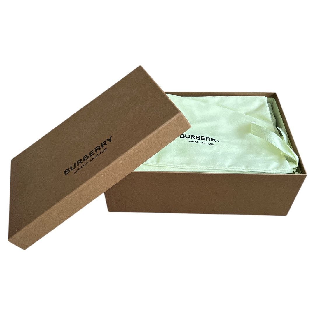 BURBERRY Pale Blue Furley Logo-Embellished Sandals, IT35/US5