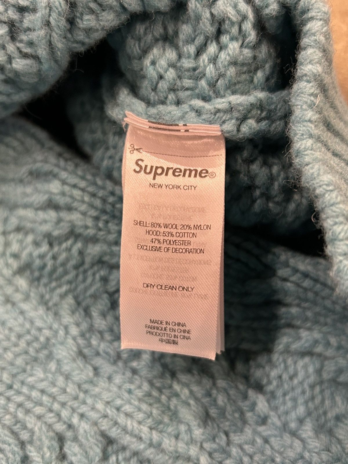 Supreme Supreme Cable Knit Hoodie Size US S / EU 44-46 / 1 - 4 Thumbnail