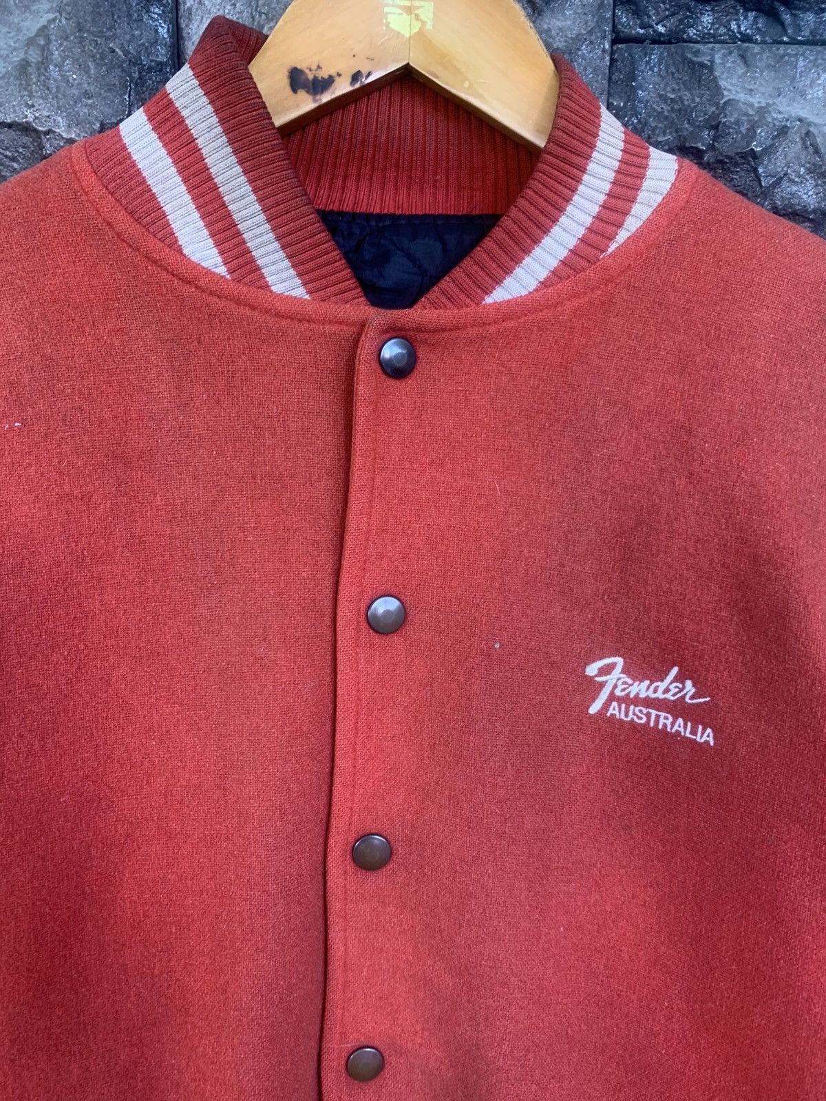 Fender Vintage Fender Varsity Wool Leather Jacket Size US M / EU 48-50 / 2 - 5 Thumbnail