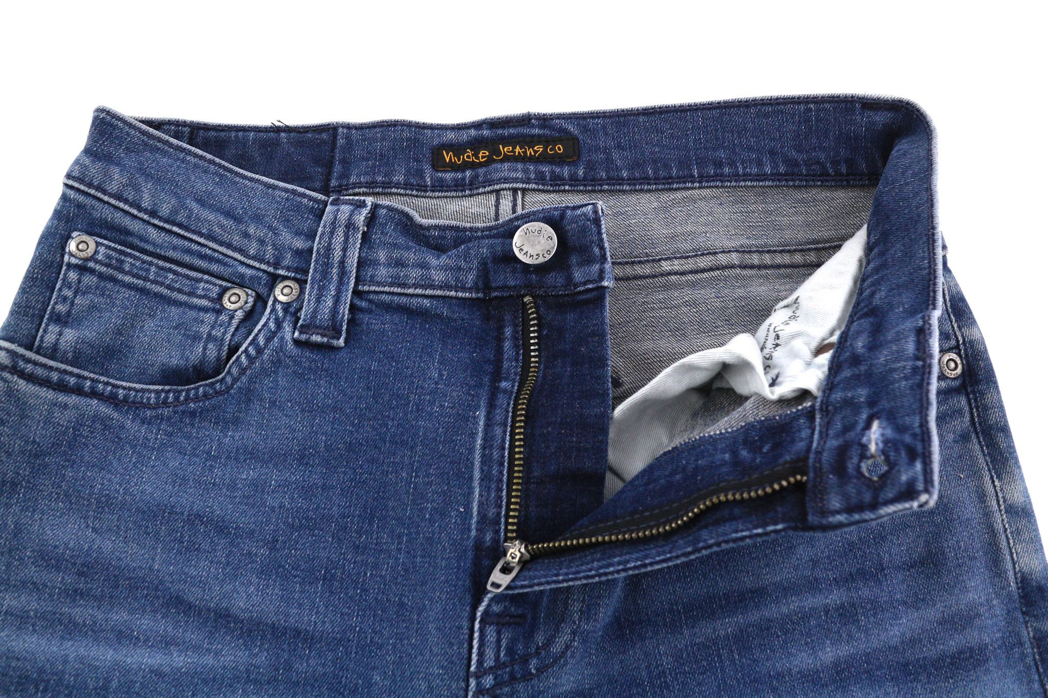 Nudie Jeans HIGH KAI W28/L32 Navy Falls Organic Denim Jeans 82676 Size US 28 / EU 44 - 4 Thumbnail