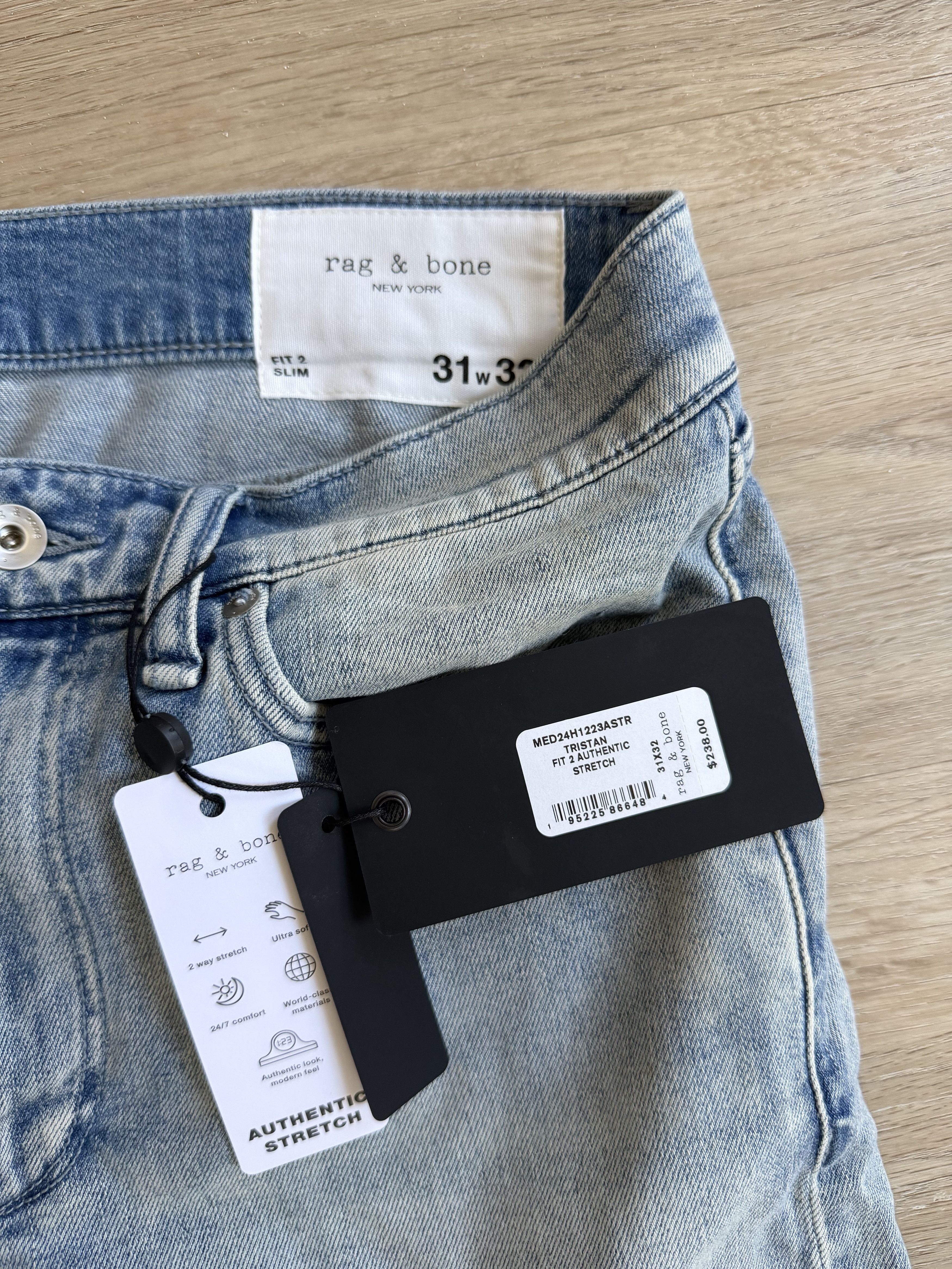 Rag & Bone rag & bone Fit 2 Authentic Stretch Slim Fit Jeans – 31 x 32 Size US 31 - 5 Thumbnail