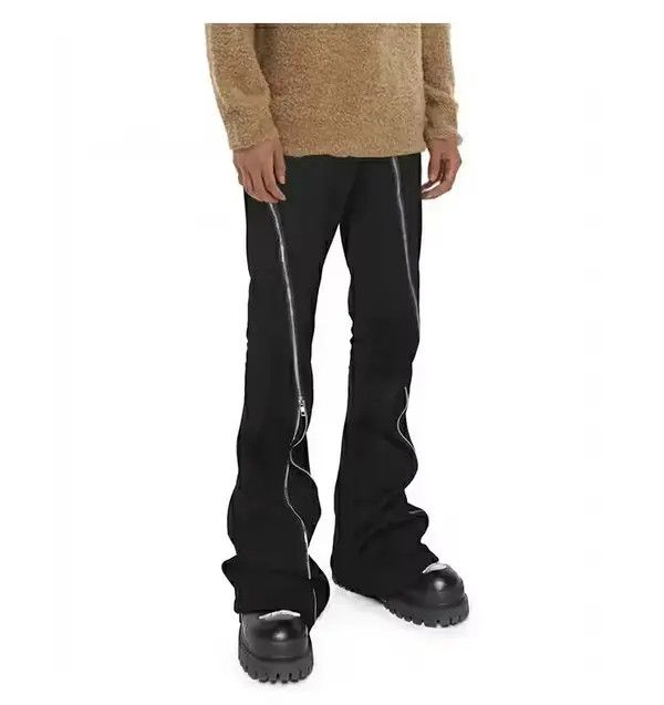 Designer × Vintage zipper utility grunge flared pants Size US 32 / EU 48 - 1 Thumbnail