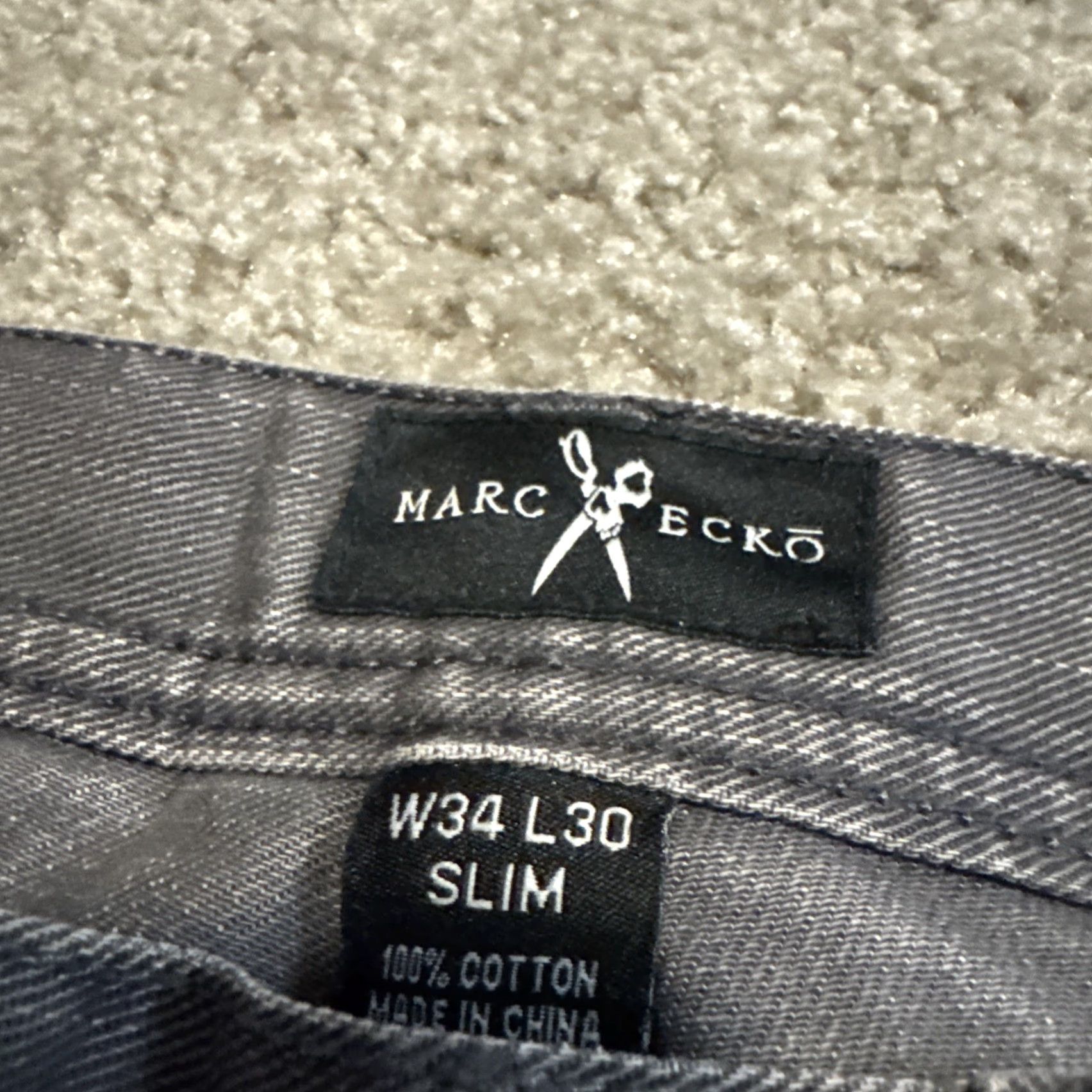 Ecko Unltd. VINTAGE Mark Ecko Cut & Sew Denims Jeans Slim Skinny 34x30 Gray Men Size US 34 / EU 50 - 5 Thumbnail