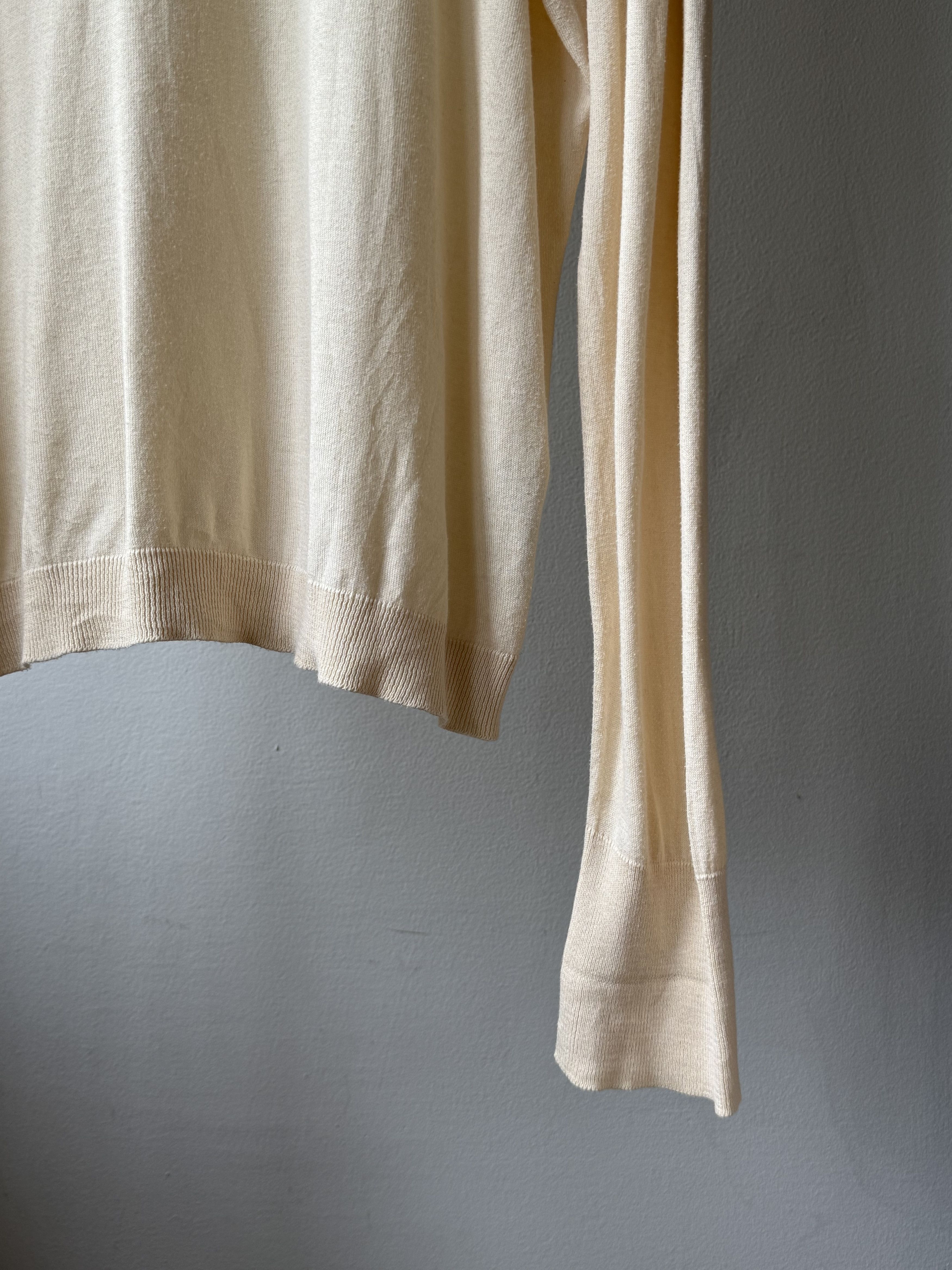 John Smedley John Smedley Beige Sea Island Cotton Roll Turtlneck Pullover Size US XL / EU 56 / 4 - 8 Thumbnail