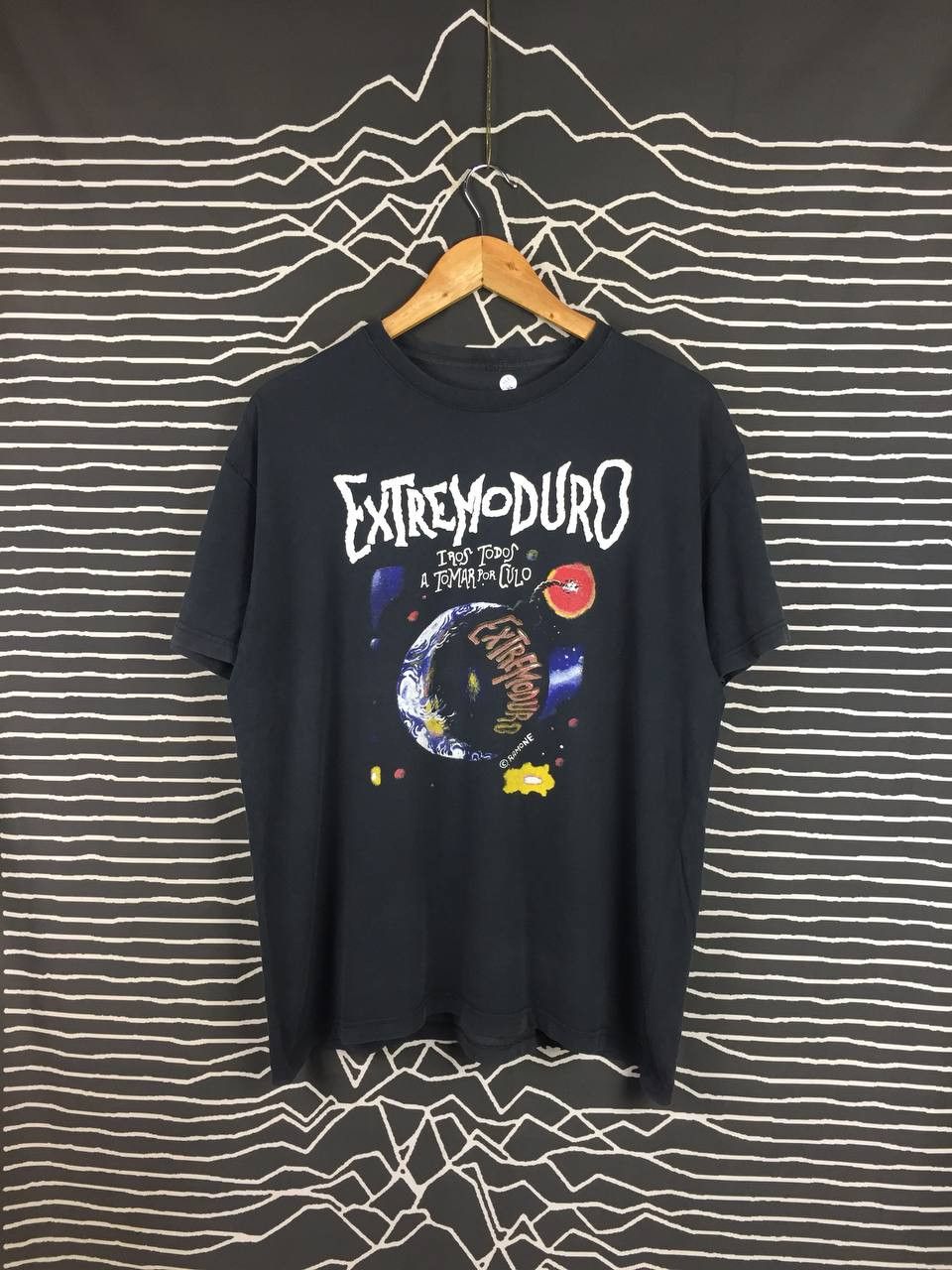 Band Tees × Vintage Extremoduro Spanish Punk Rock Band Tour 2014 Tee Size US L / EU 52-54 / 3 - 2 Thumbnail