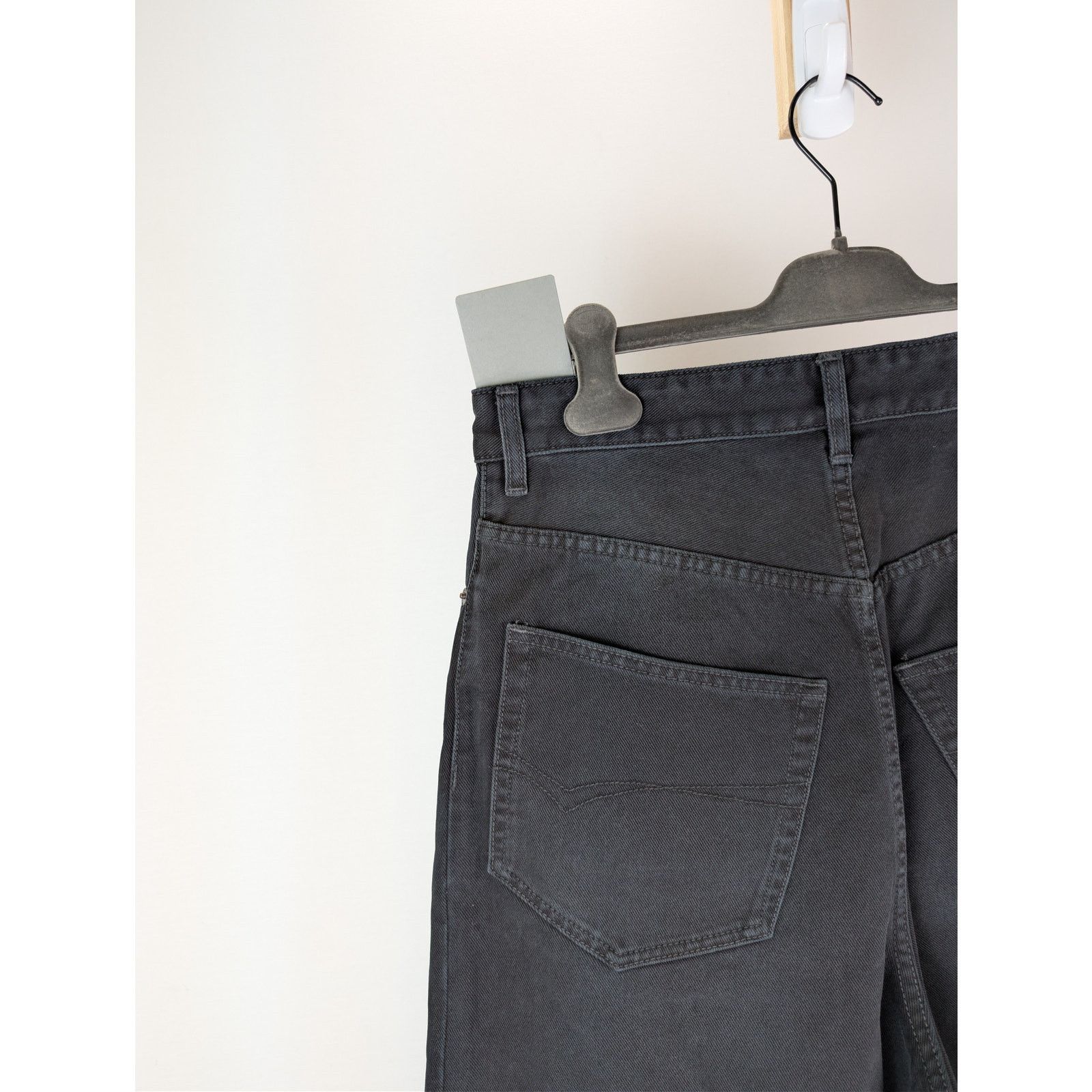 Balenciaga o1rshd1 Left Hand Denim Baggy Pants in Sunbleached Black Size US 34 / EU 50 - 14 Thumbnail