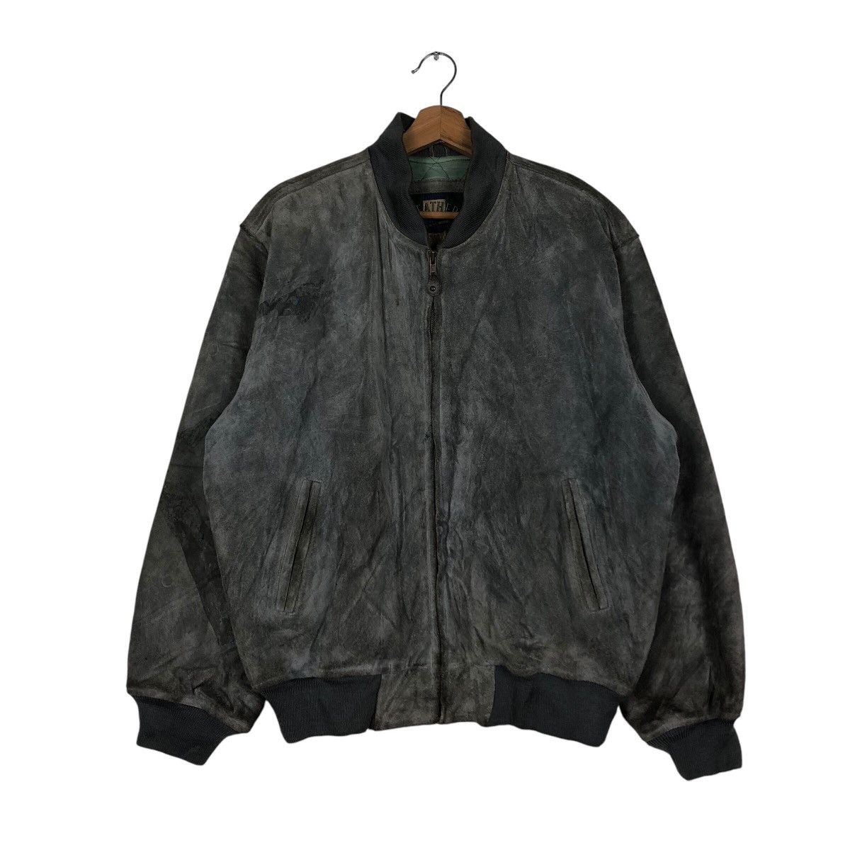 Japanese Brand 📌Vintage Genuine Leather Jacket Bomber Biker World Size US L / EU 52-54 / 3 - 2 Thumbnail