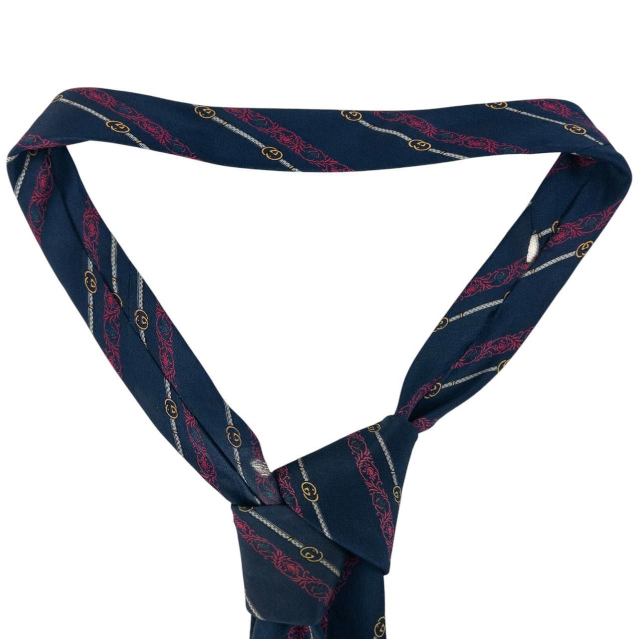 Gucci Vintage Gucci Monogram Silk Scarf Size ONE SIZE - 4 Thumbnail