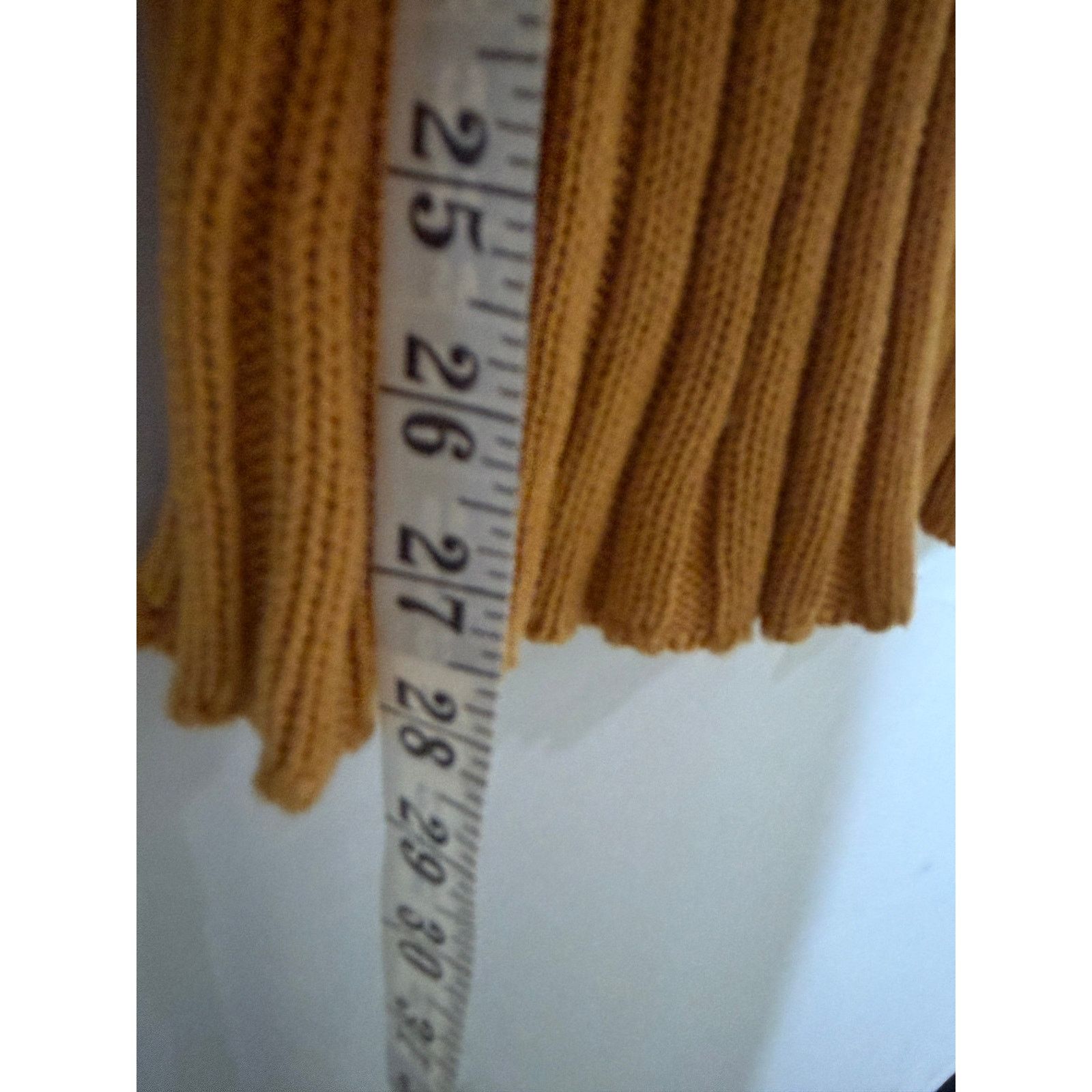 Baserange Baserange Orange 100% cotton knit ribbed high rise pants S Size 26" / US 2 / IT 38 - 6 Thumbnail