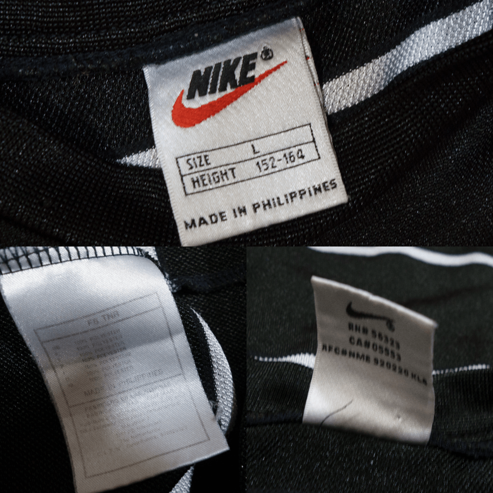Nike 90S Big Swoosh Striped Kids Stretch T-Shirt Size L / US 10 / IT 46 - 8 Thumbnail