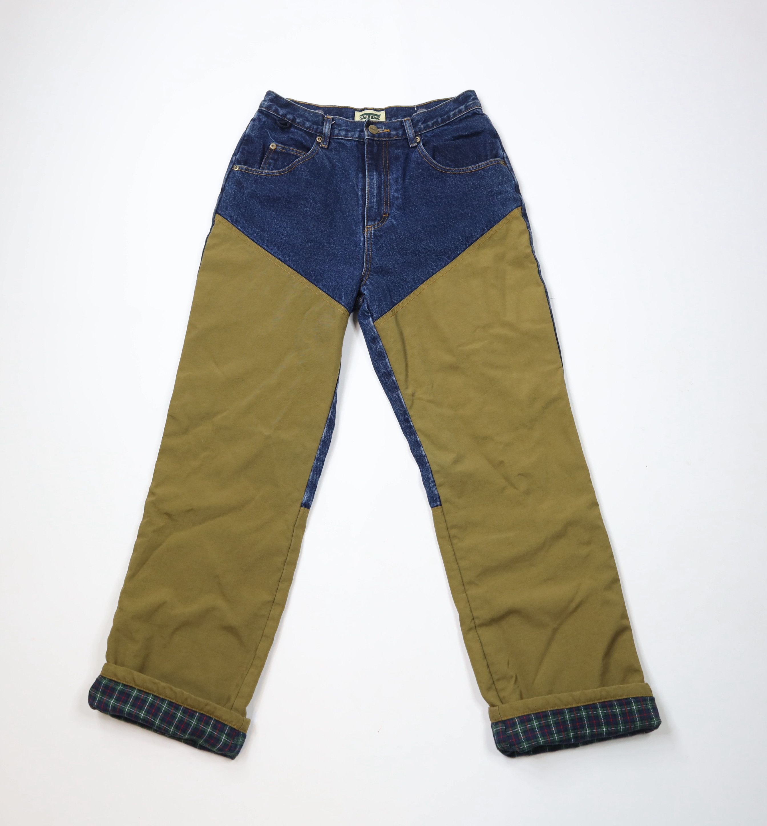 Vintage Vintage 90s Streetwear Flannel Lined Field Brush Denim Jeans Size US 30 / EU 46 - 1 Thumbnail