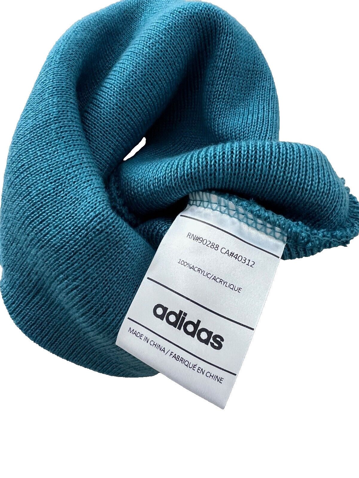 Adidas Adidas Beanie Cuffed Acrylic Knit Hat Cap Arctic Fusion Teal Size ONE SIZE - 3 Thumbnail