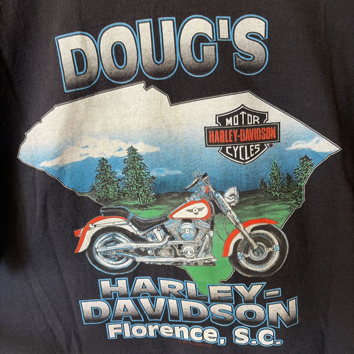 Harley Davidson Vintage 1992 Harley Davidson Tee Size US M / EU 48-50 / 2 - 5 Thumbnail