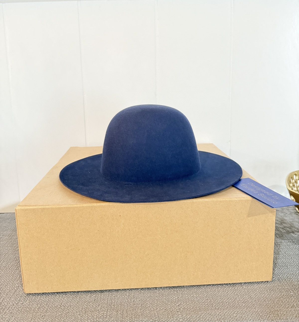 Etudes Etudes Studio Sesam Felt Hat (Navy) size 56 Size ONE SIZE - 2 Thumbnail