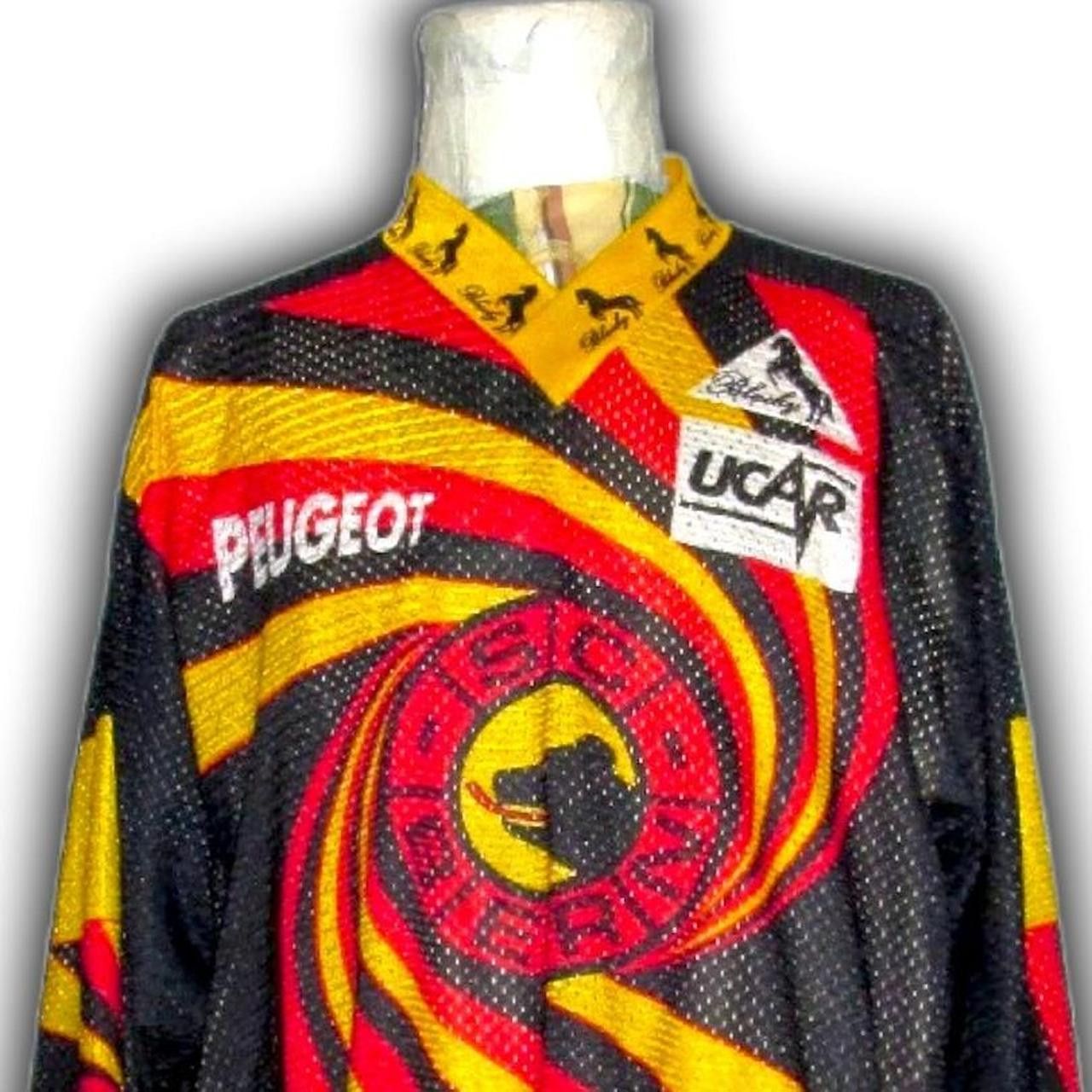 Other Sc Bern Swiss 1990 World Cup Home shirt jersey Peugeot Size US XL / EU 56 / 4 - 4 Thumbnail