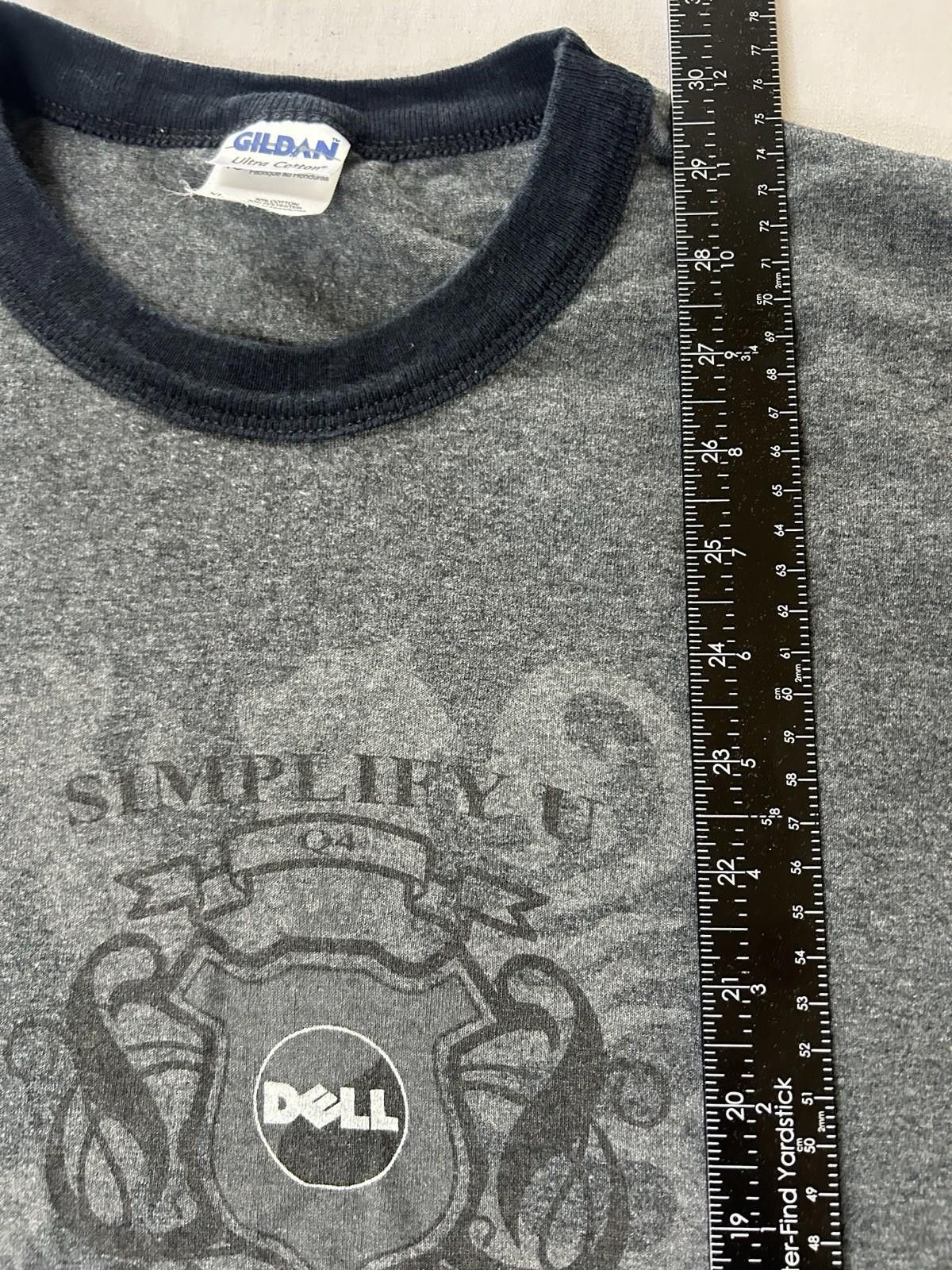 Gildan DELL Computers Grey Shirt Mens XL Ringer Technology Software Size US XL / EU 56 / 4 - 4 Thumbnail