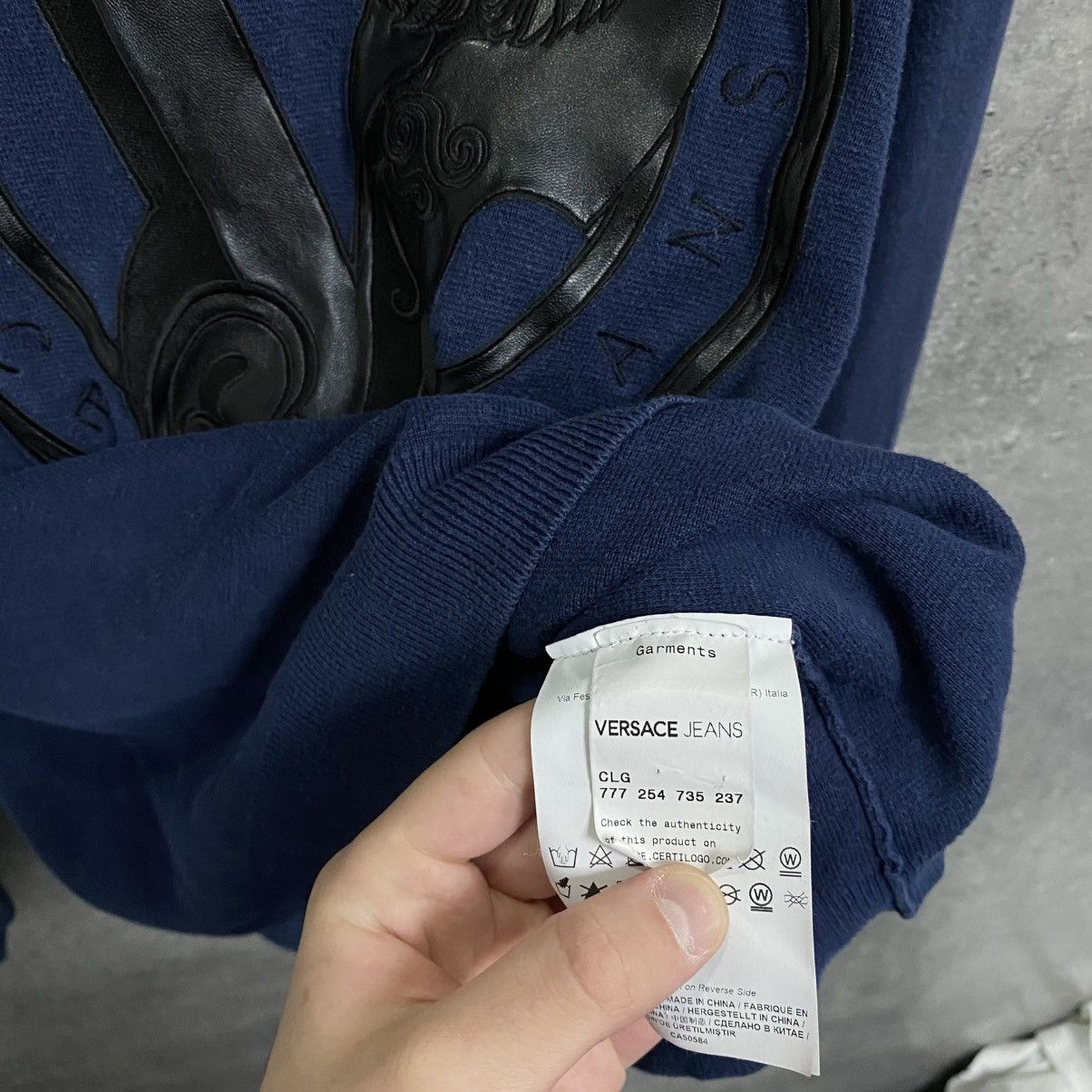 Versace Jeans Sweatshirt Big Logo