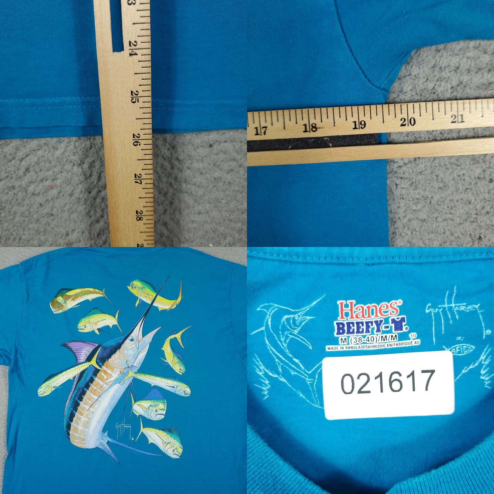Guy Harvey Guy Harvey T Shirt Mens Medium Blue Graphic Crew Neck Short Sleeve Cotton Logo Vintage? No – Classic Sports Fish Theme Mens Medium Blue Size US M / EU 48-50 / 2 - 8 Thumbnail