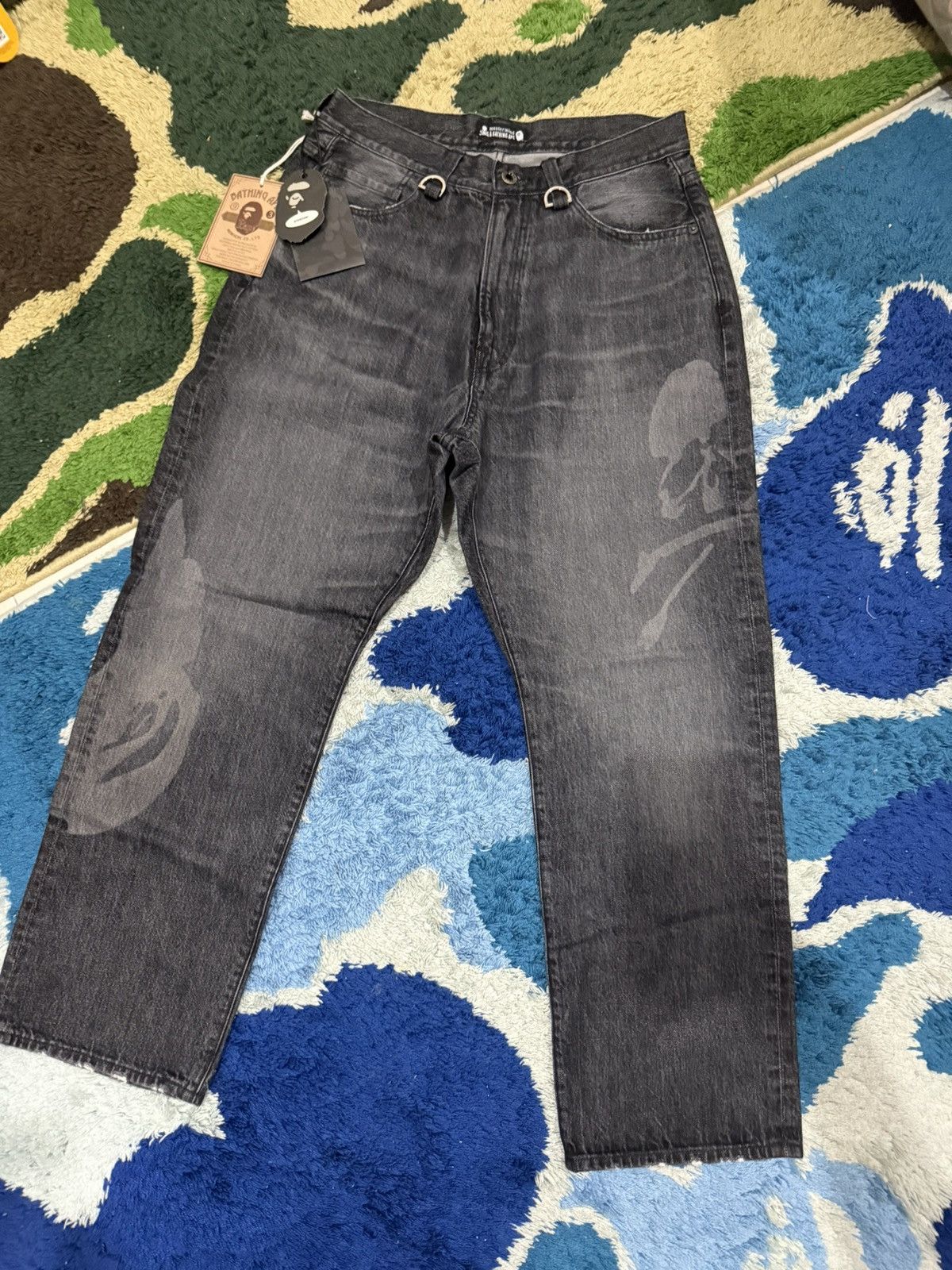 Bape × Mastermind Japan Mastermind x Bape Denim Pants Rare Size US 32 / EU 48 - 1 Thumbnail