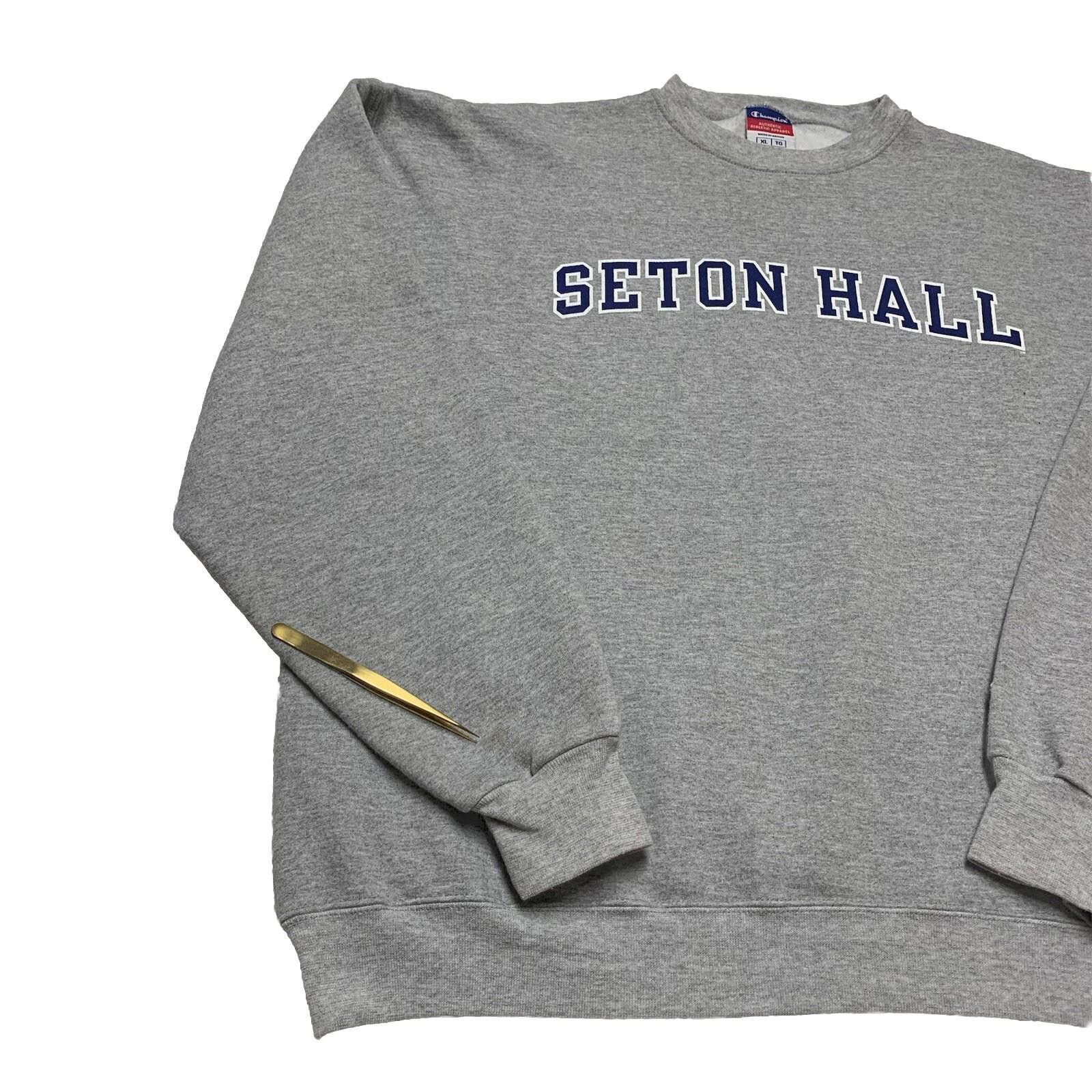 Champion Champion Authentic Sweatshirt XL Gray Seton Hall Crewneck Size US XL / EU 56 / 4 - 2 Thumbnail