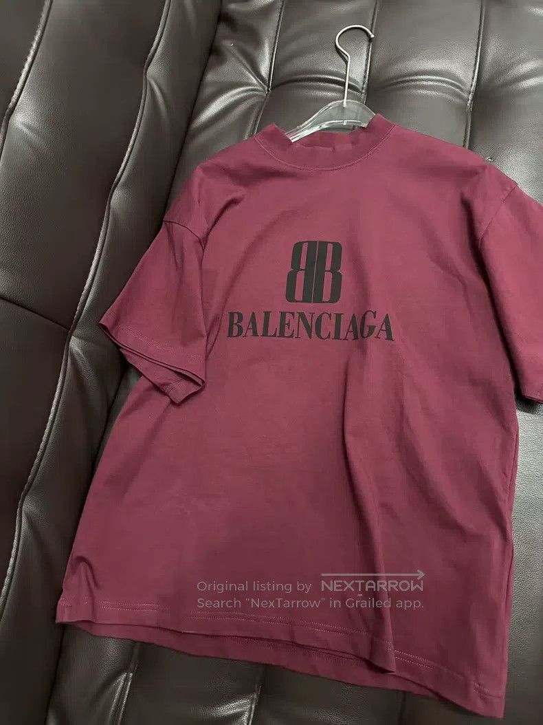 Balenciaga Balenciaga Double B Letter Print Short-sleeve T-Shirt, Siz Size US XS / EU 42 / 0 - 1 Thumbnail