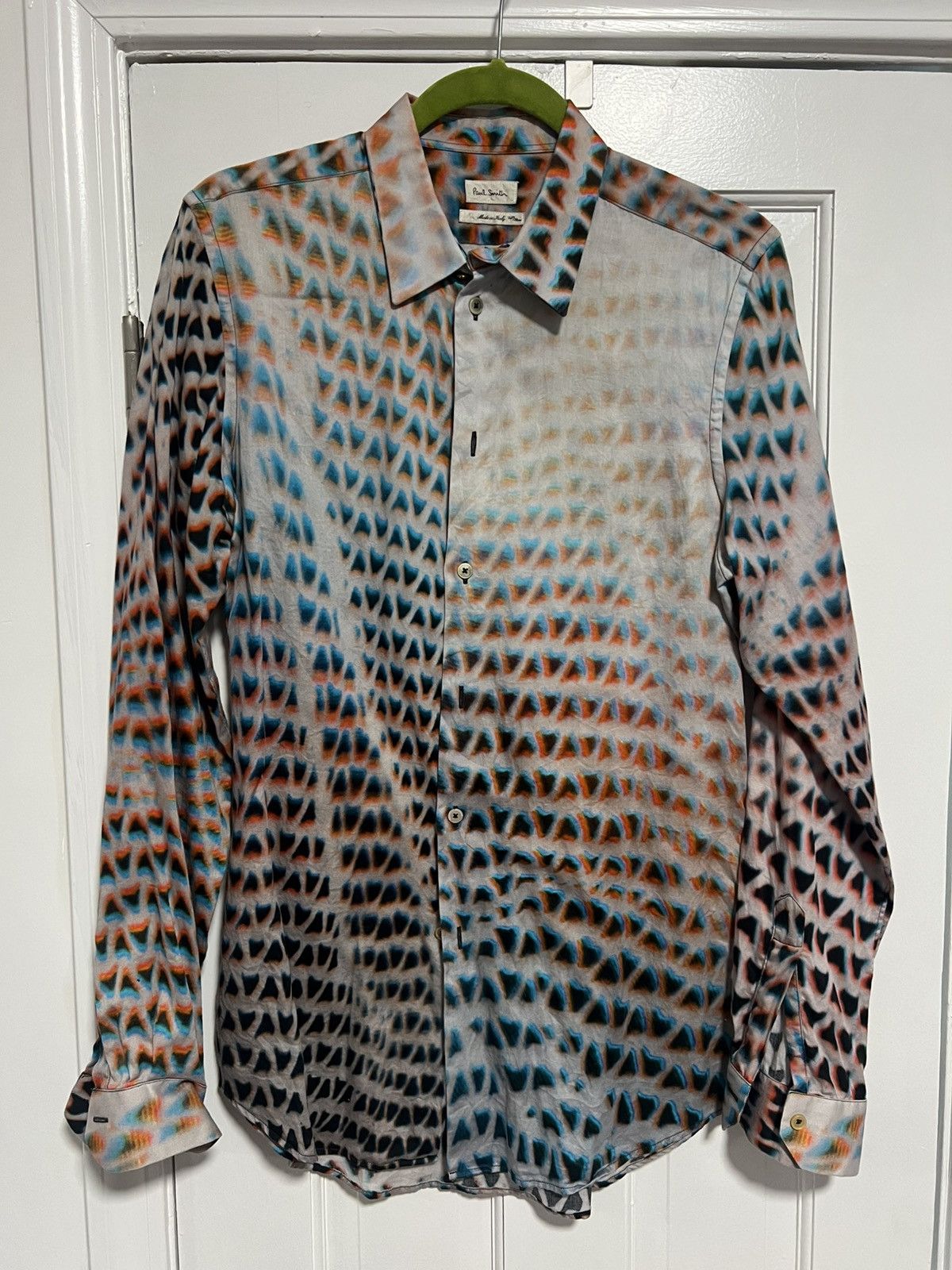Paul Smith Cool sharks tooth-esque print shirt Size US M / EU 48-50 / 2 - 1 Thumbnail