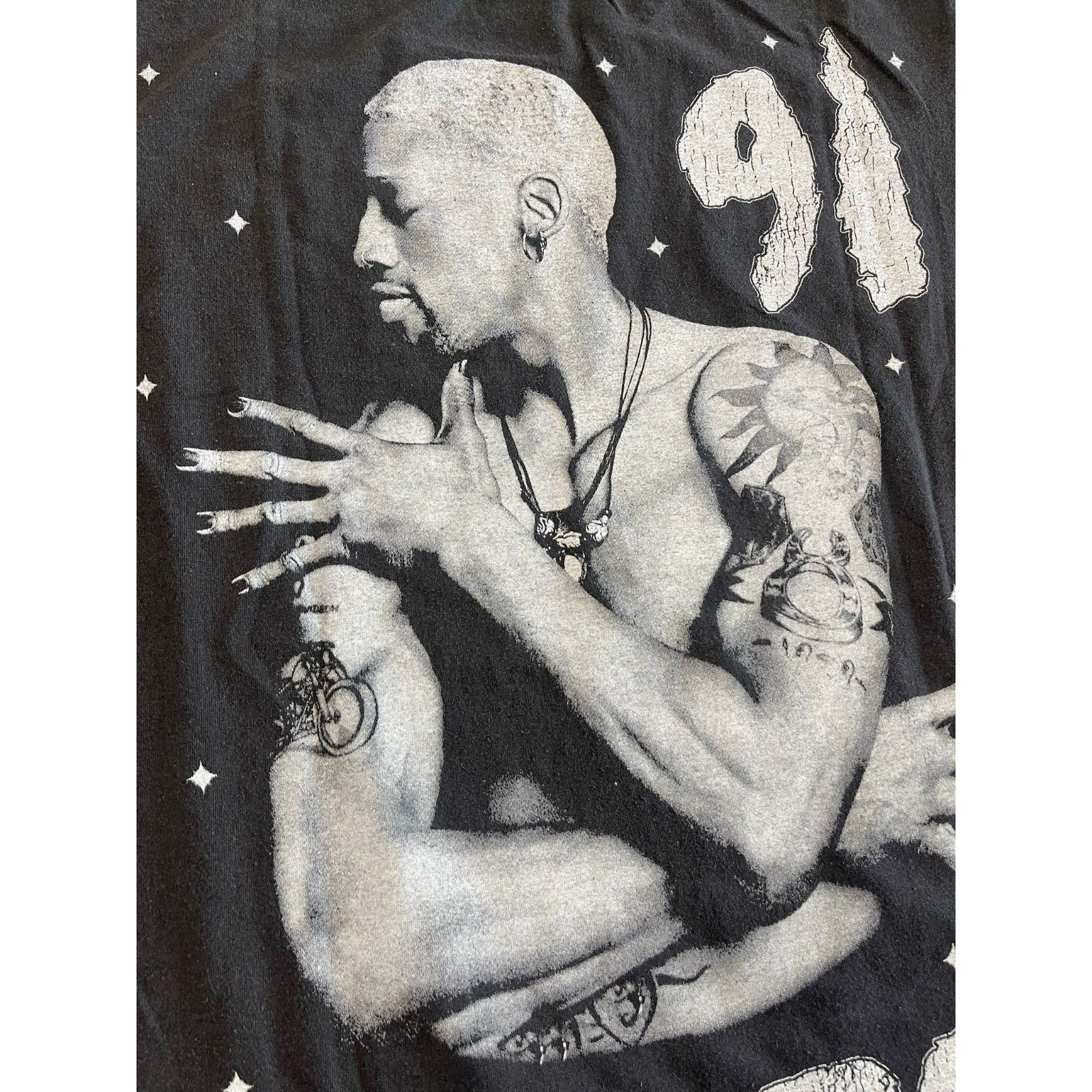 Other VTG 90S BOOTLEG TEES DENNIS RODMAN BADBOY BLACK SZ LARGE MEN Size US L / EU 52-54 / 3 - 3 Thumbnail