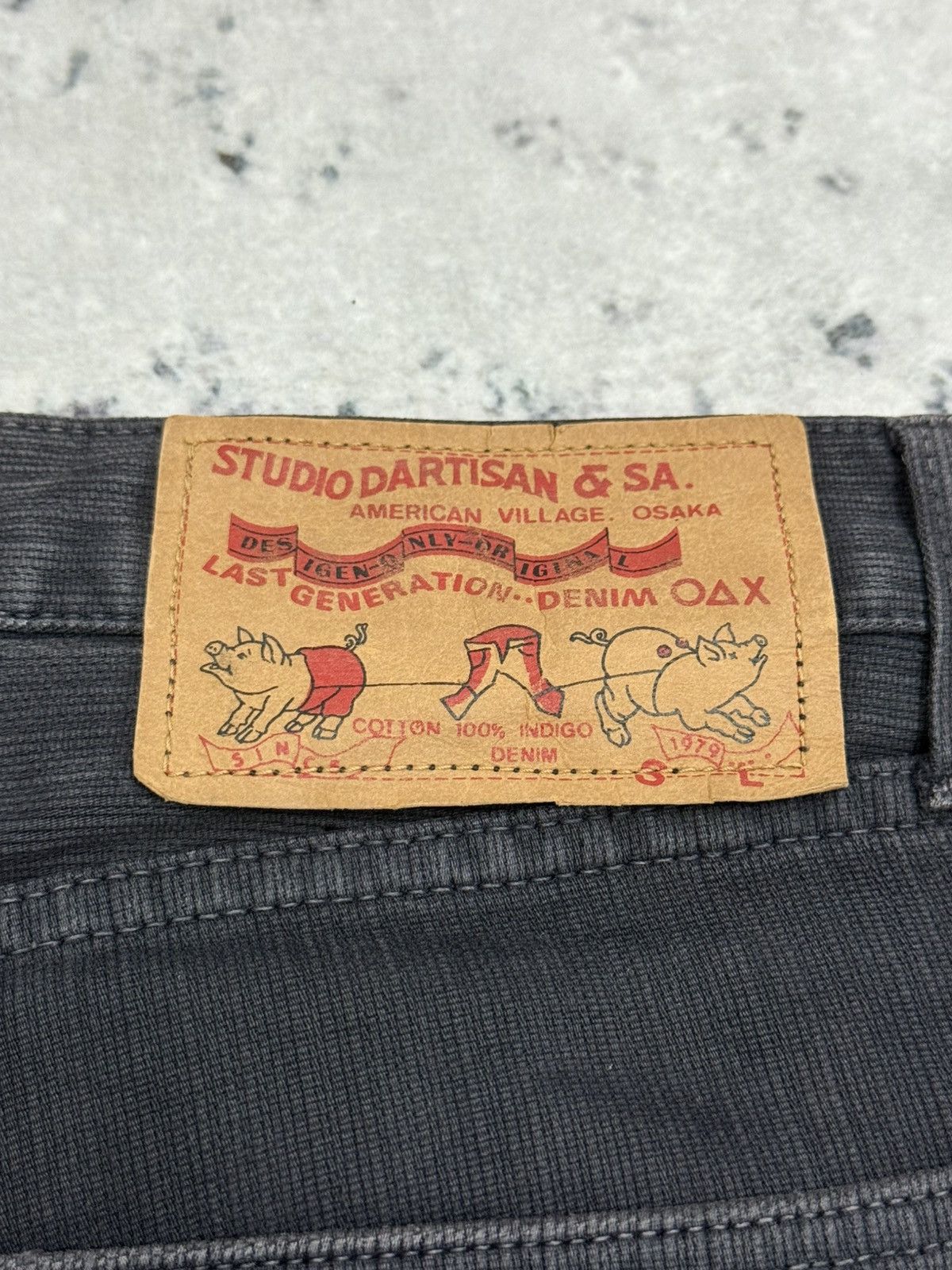 Studio D'Artisan Vintage STUDIO DARTISAN Striped Distressed Faded Release Hem Size US 29 - 16 Thumbnail