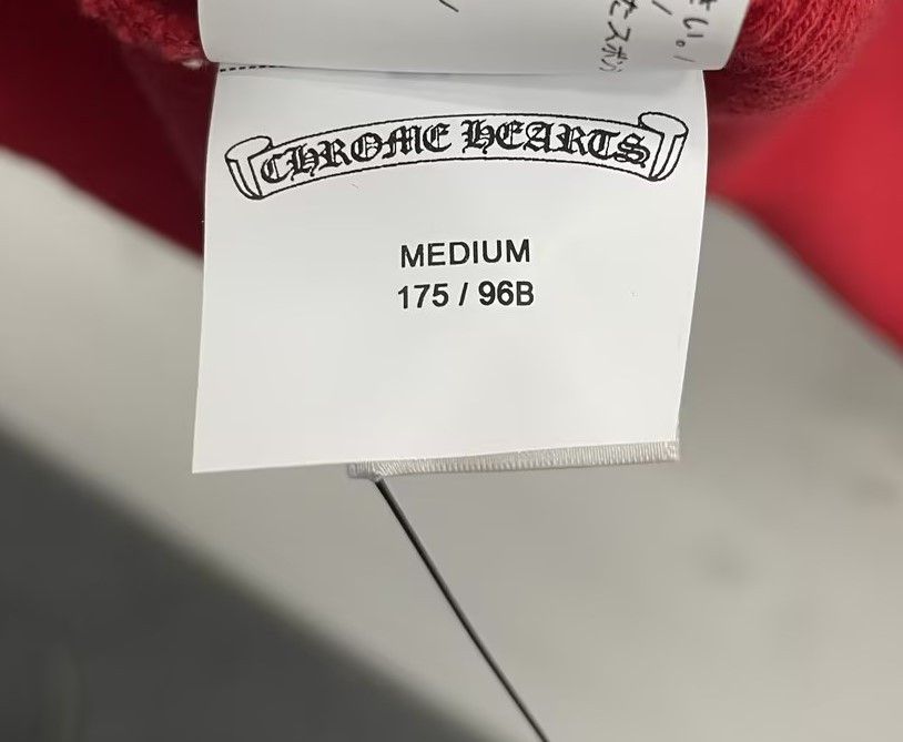 Chrome Hearts Chrome Hearts Henley Embroidered Thermal Red T-Shirt Tee Size US M / EU 48-50 / 2 - 10 Thumbnail