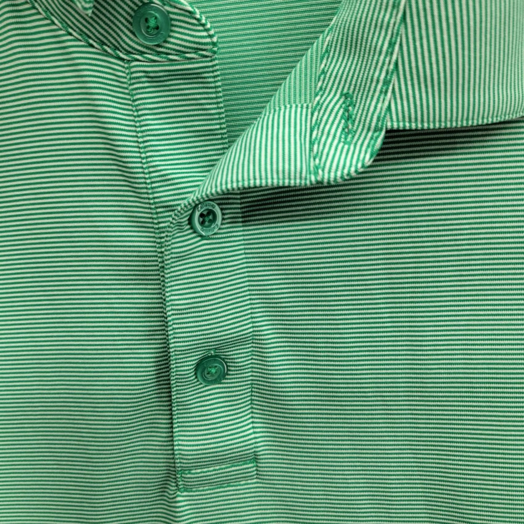 Callaway Callaway Golf Shirt Mens XXL Green Striped Polo Opti-Dri Short Sleeve Size US XXL / EU 58 / 5 - 3 Thumbnail