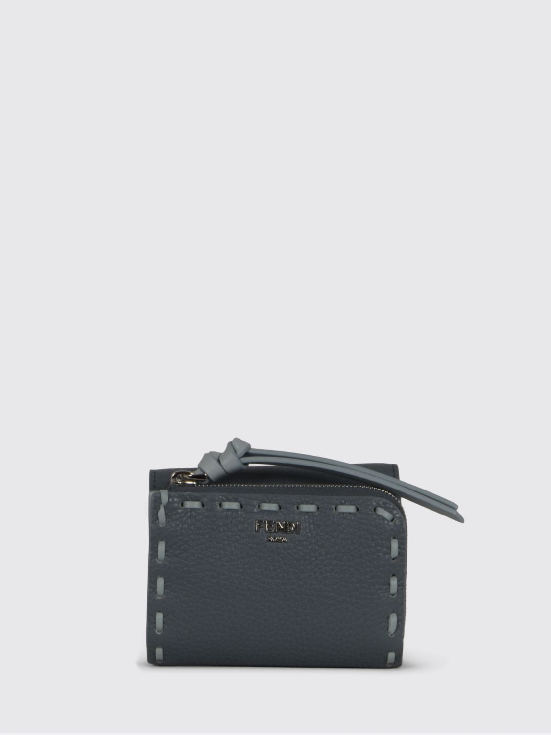 Fendi Fendi Wallet Woman Gnawed Blue Size ONE SIZE - 1 Thumbnail
