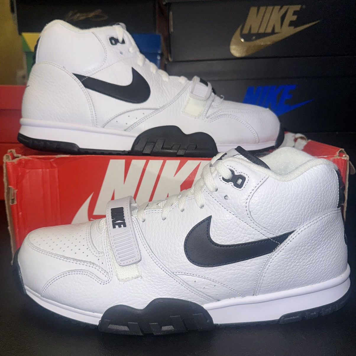 Nike Size 14 - Men Nike Air Trainer 1 White Black FB8066-100 Size US 14 / EU 47 - 1 Thumbnail