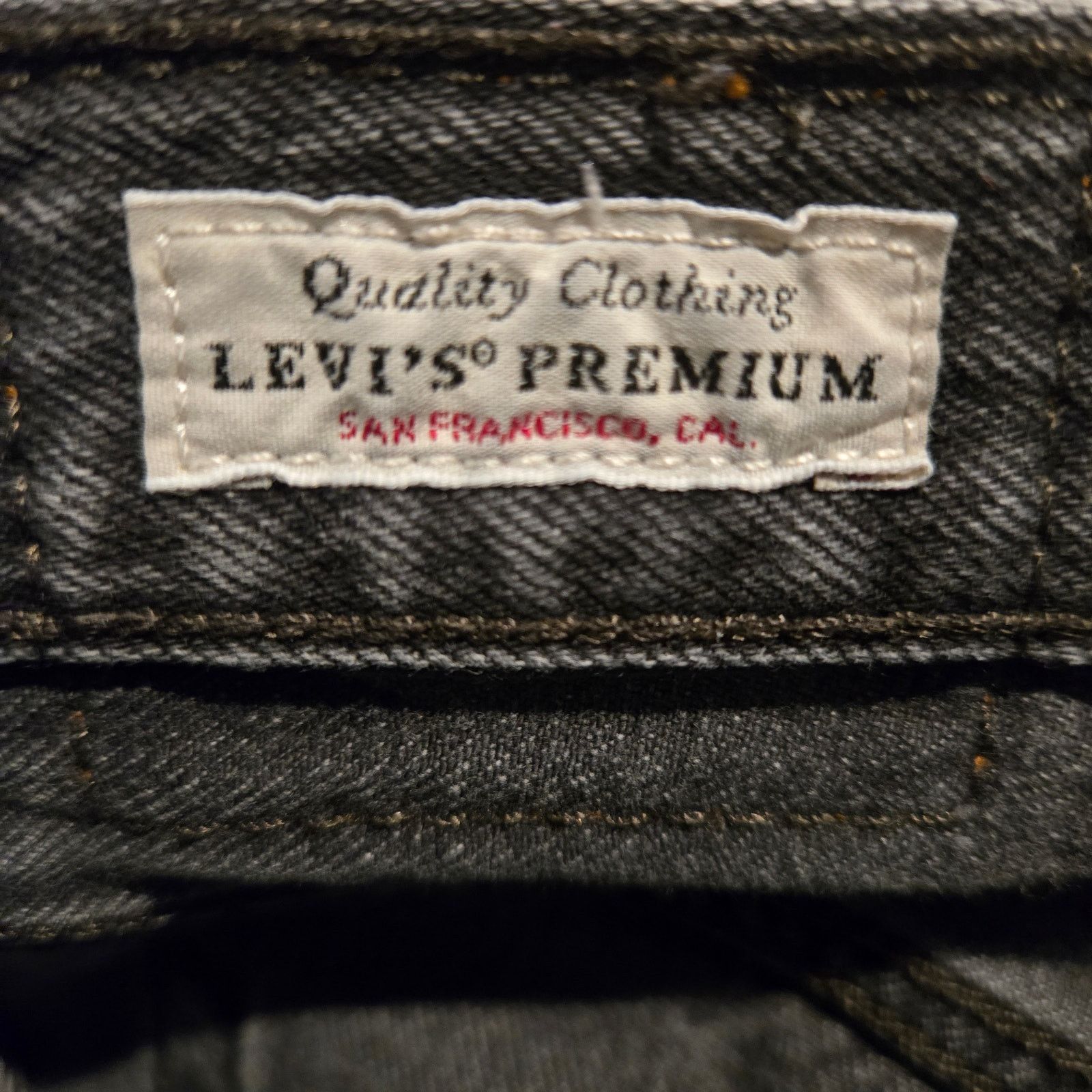 Levi's Levis 501 Skinny Jean Blk Button Fly distressed Big E 24x28 Size 24" / US 00 / IT 34 - 10 Thumbnail