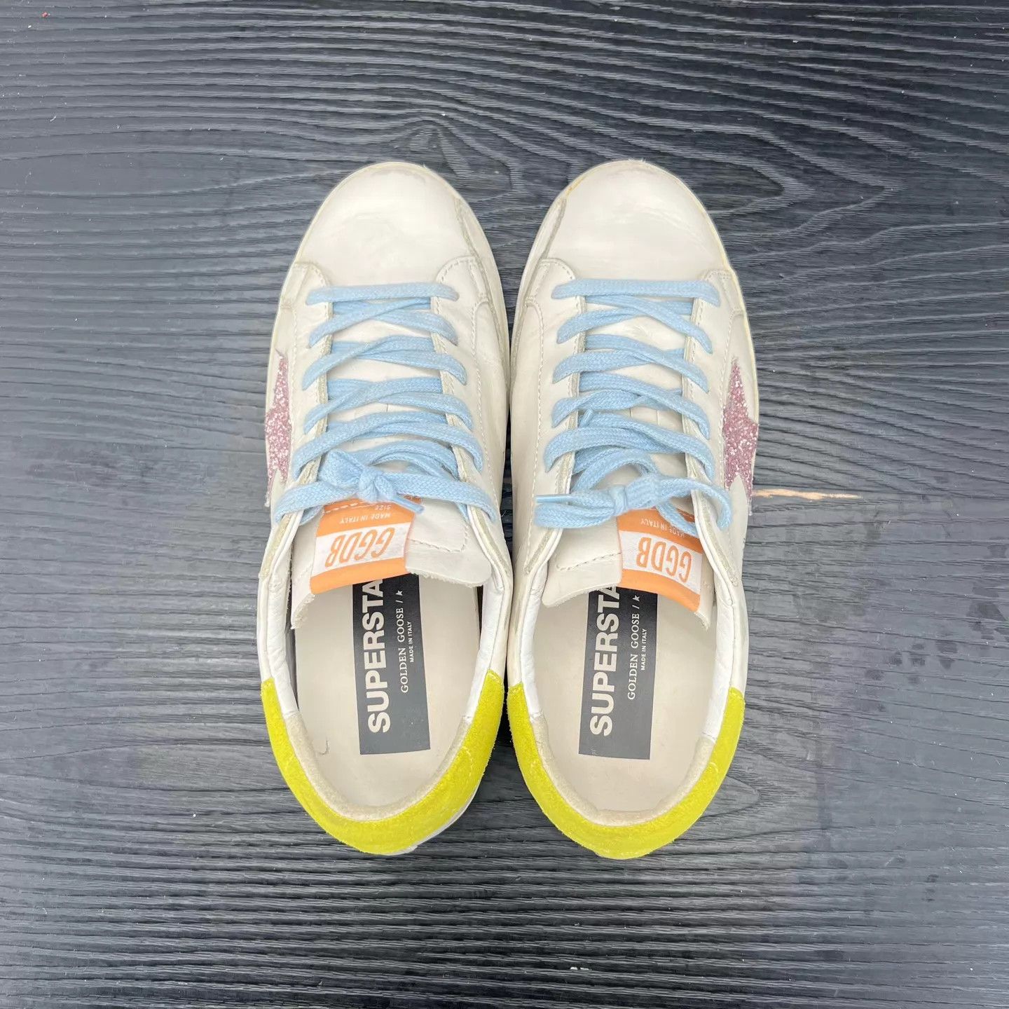 Golden Goose Golden Goose Blue Pink Superstar 40 Like New w/ Box Size US 7 / EU 40 - 3 Thumbnail