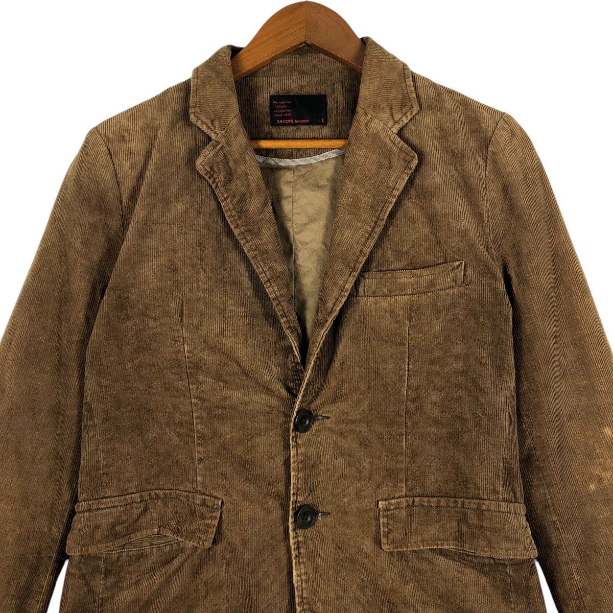 Japanese Brand 291295 Homme Japanese Corduroy Blazer Jacket Size US S / EU 44-46 / 1 - 4 Thumbnail